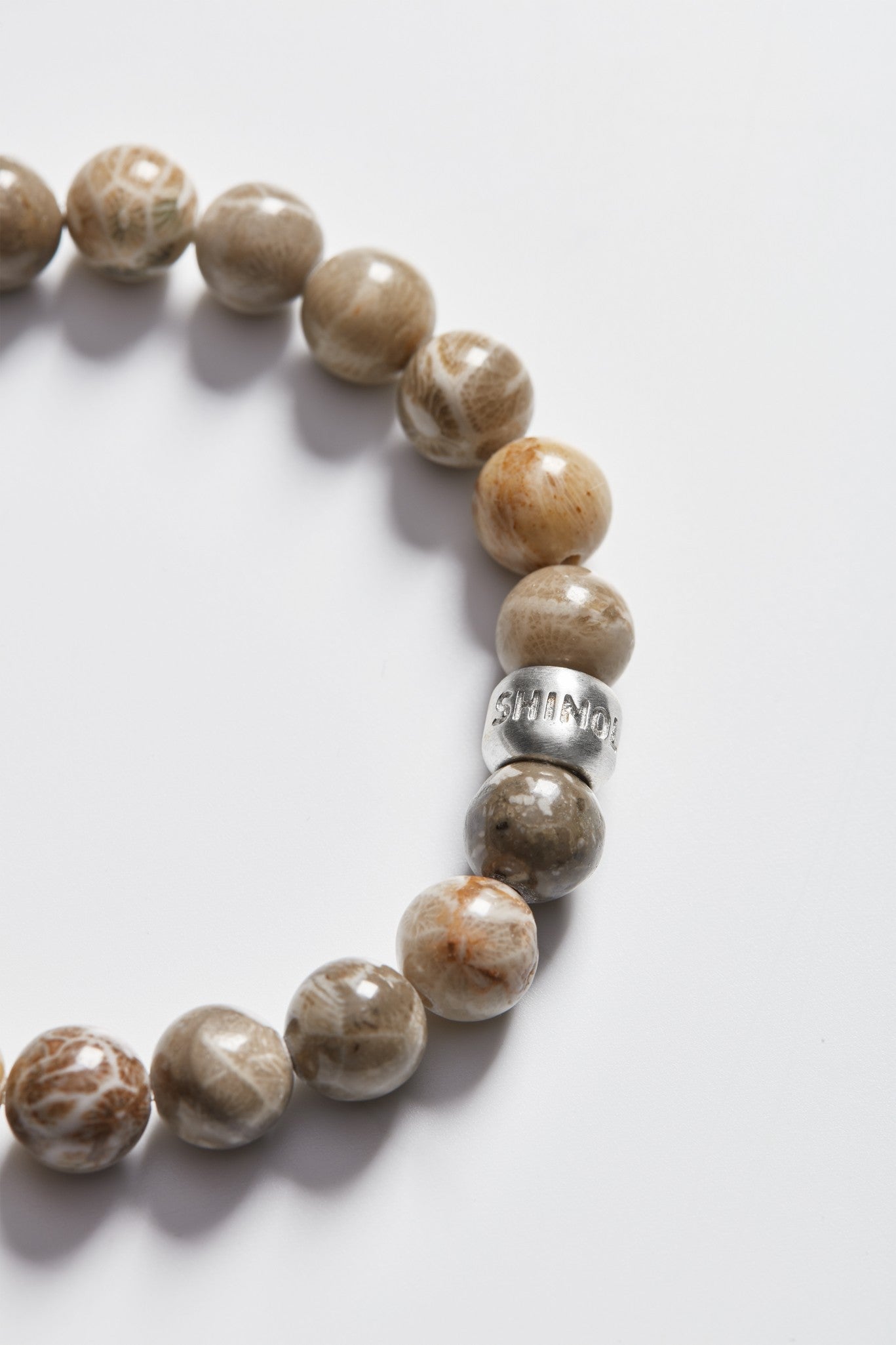 8mm Beaded Petoskey Bracelet - Petoskey - Image 3