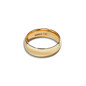 6mm Round Yellow Gold Band