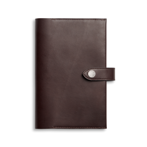 Medium Snap Journal Cover - Dark Brown Vachetta