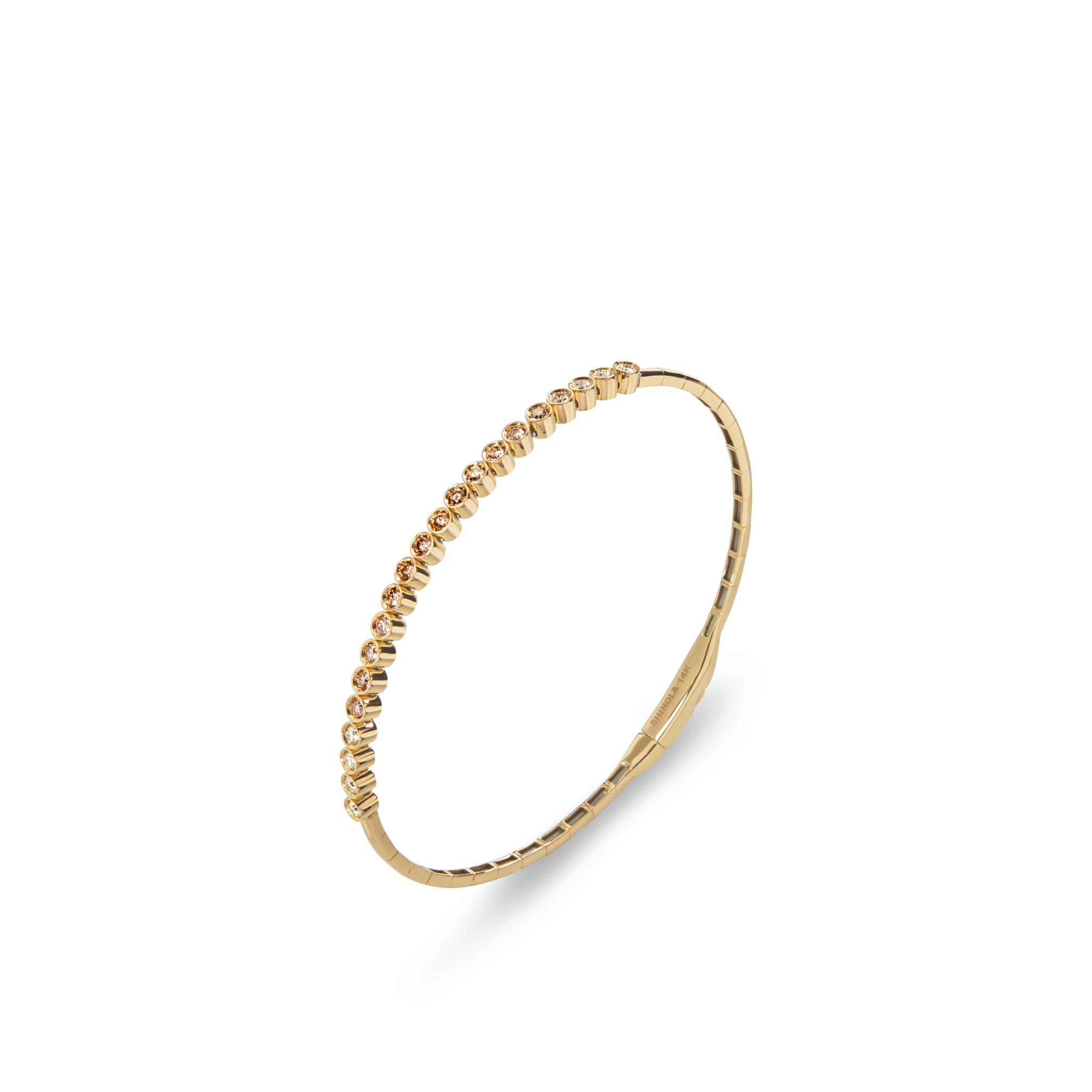 0.75 Carat Desert Diamond Tennis Bangle Bracelet - Image 3