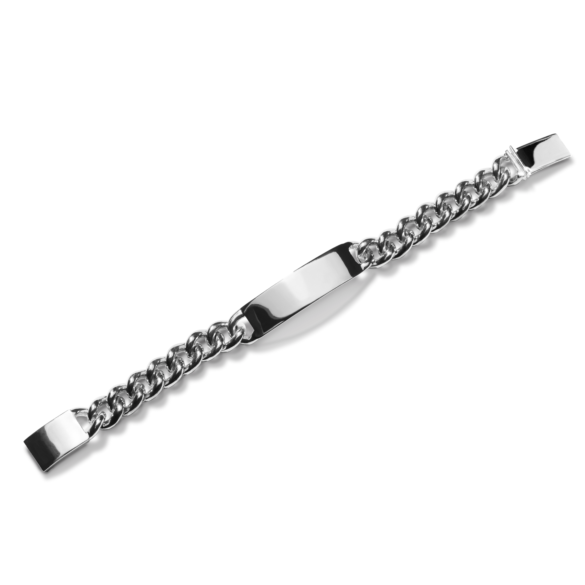 Bike Lock ID Bracelet - Sterling Silver - Image 3