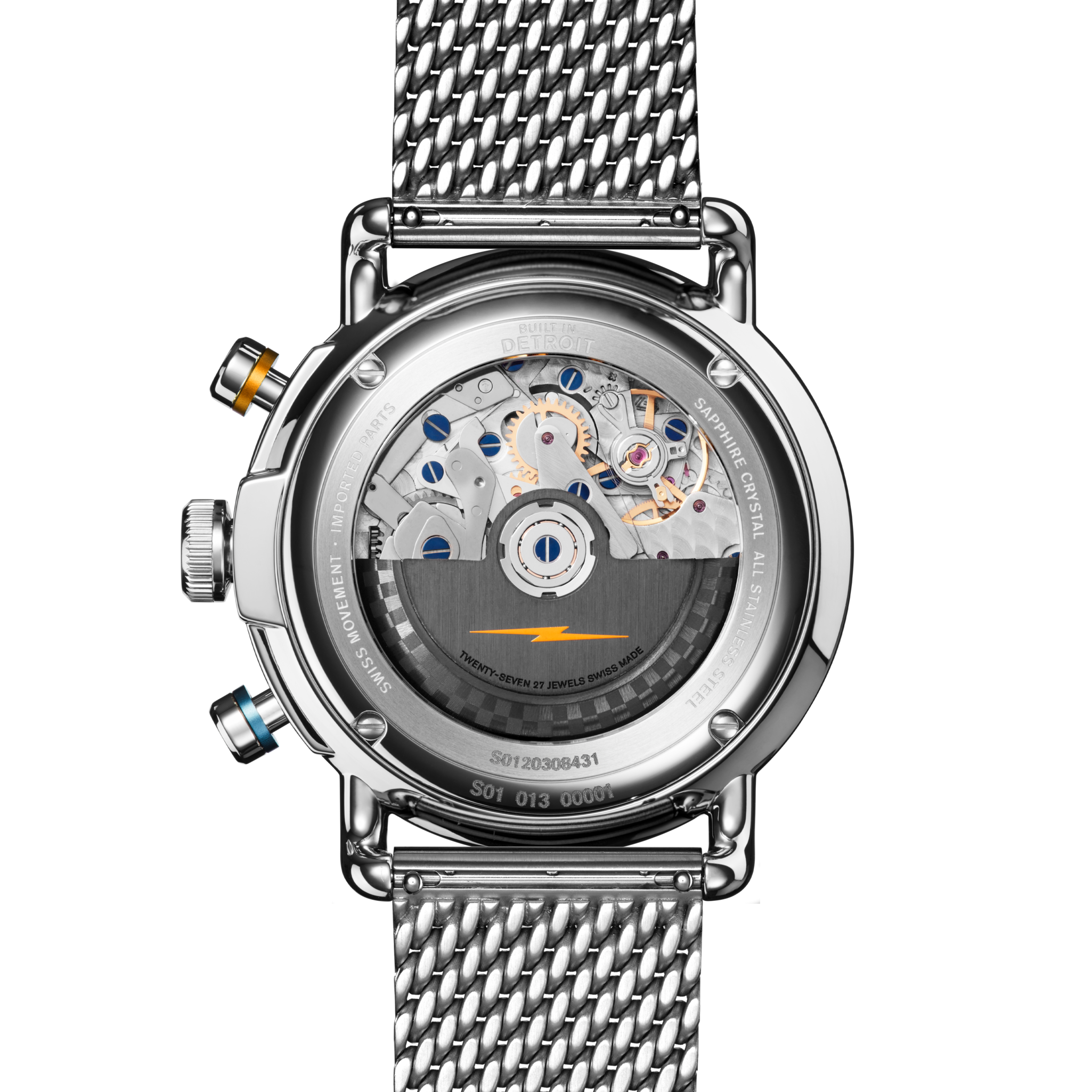 Canfield Speedway Open Road Automatic Chronograph Watch - Blue - Image 3