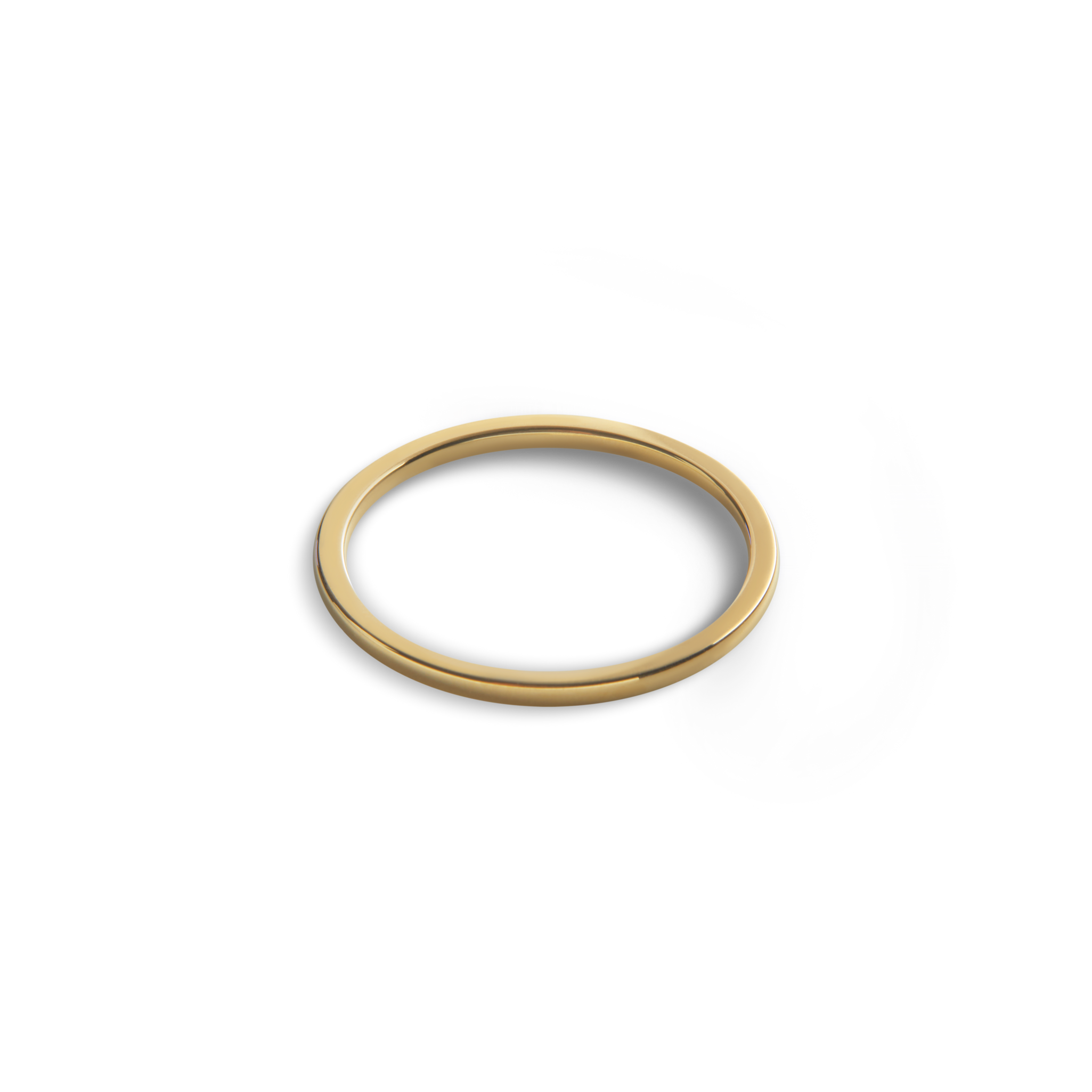 1mm Round Yellow Gold Band