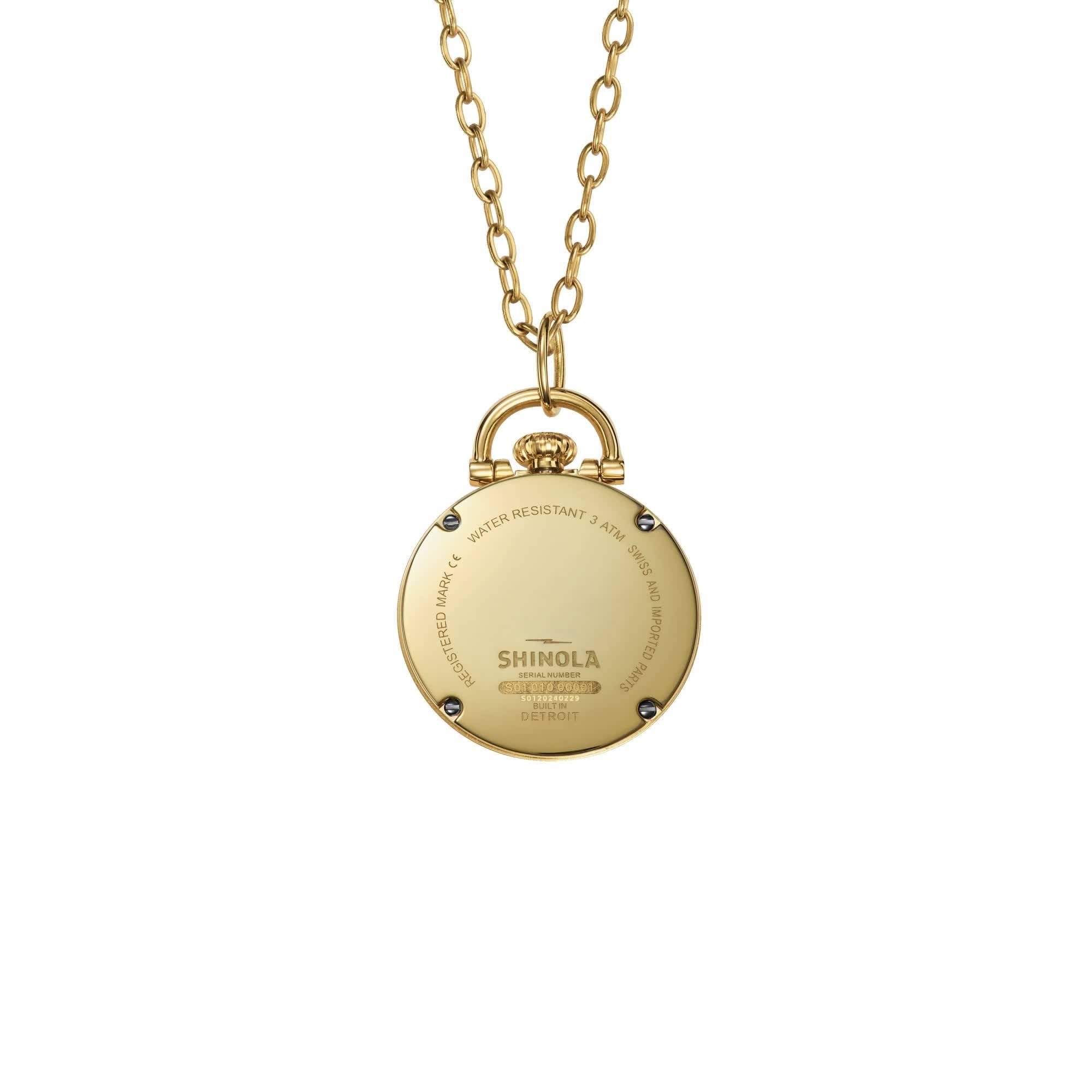 Runwell Watch Pendant Necklace - White - Image 5