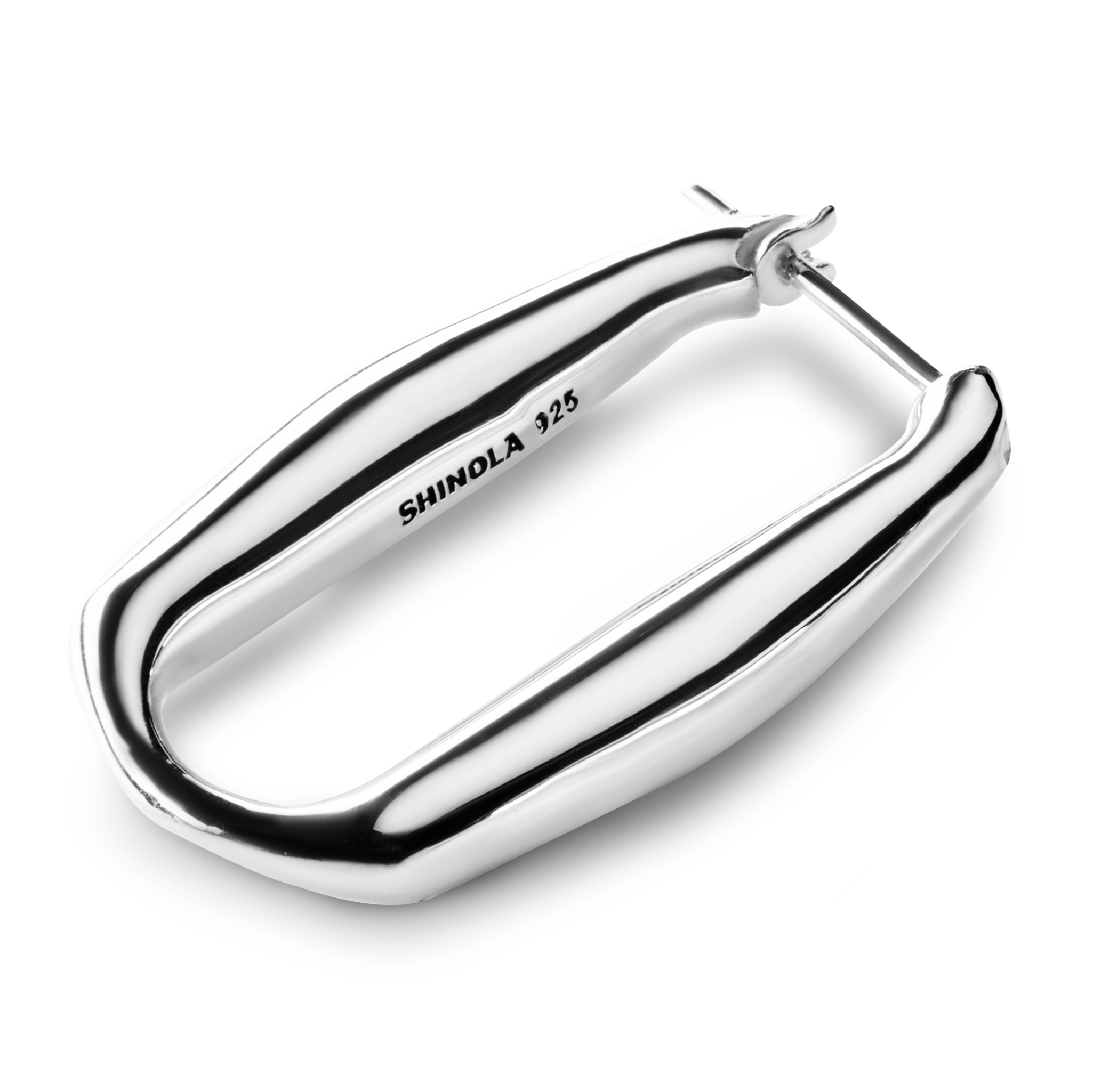 Signature Link Hoop Earrings - Sterling Silver - Image 3