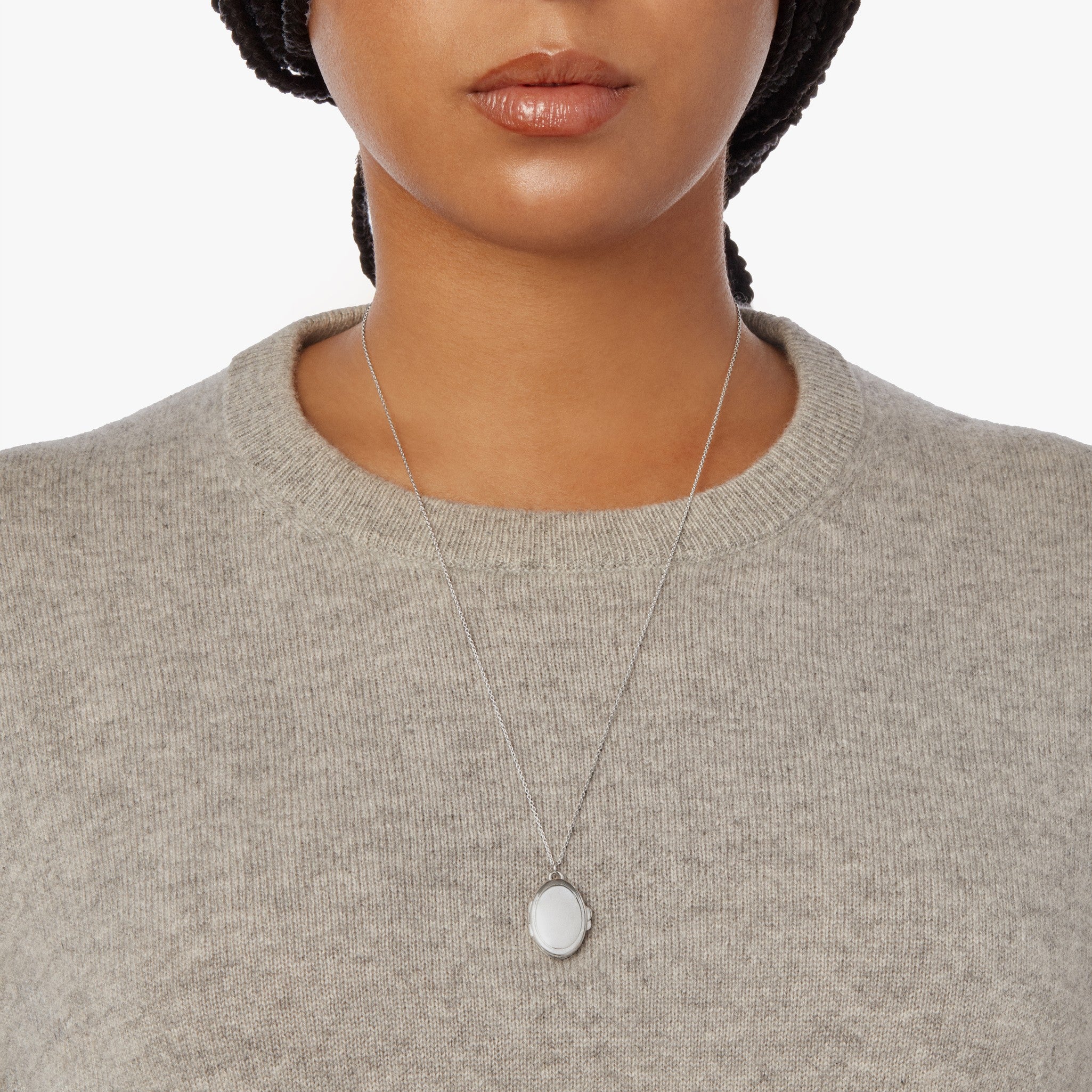 Heirloom Statement Locket Necklace - Sterling Silver - Image 14