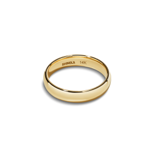 4mm Round Yellow Gold Band