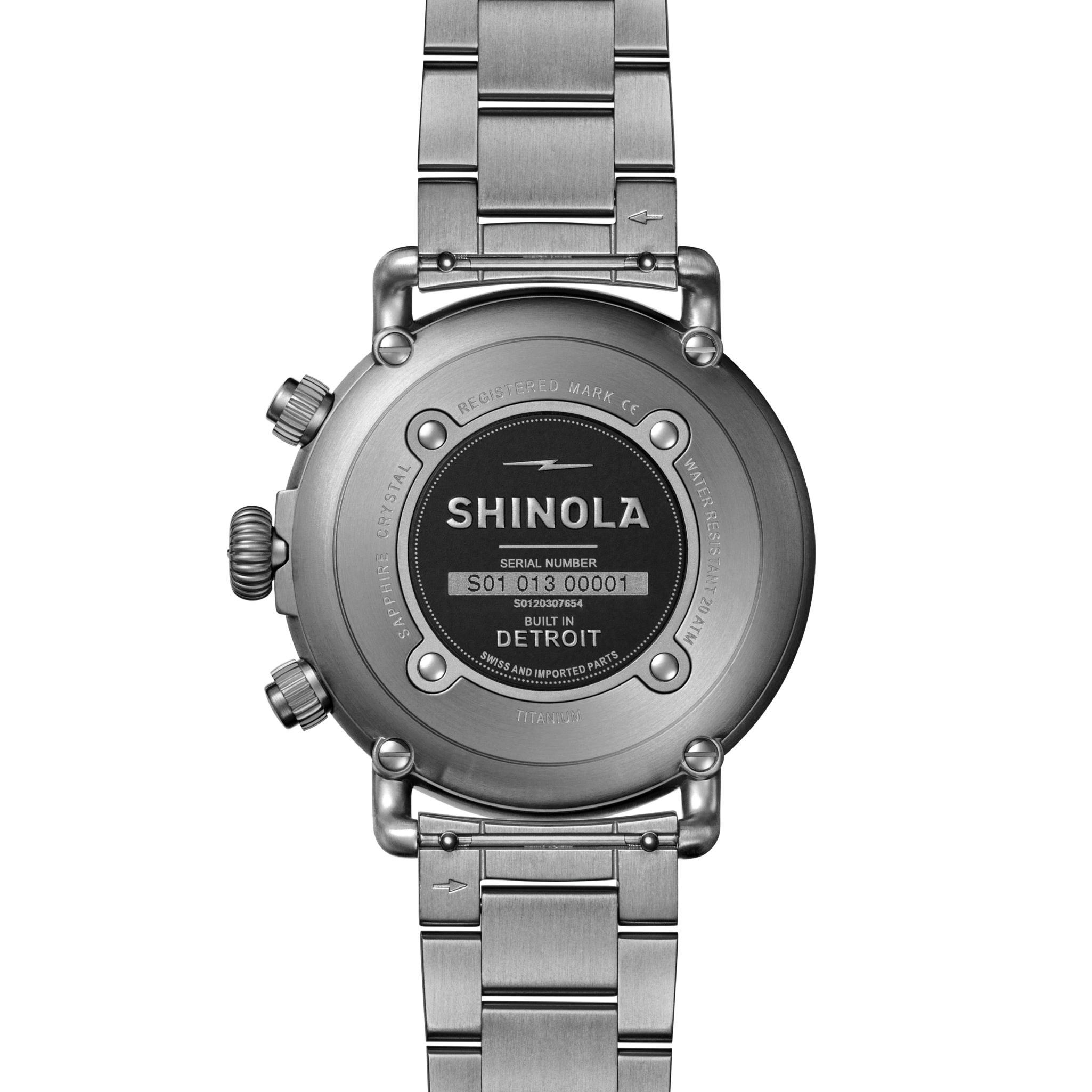 Runwell Chronograph West Wind Watch Gift Set with Additional Strap - Black - Image 3