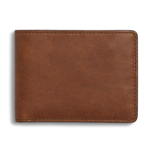 Slim Bifold Wallet - Medium Brown