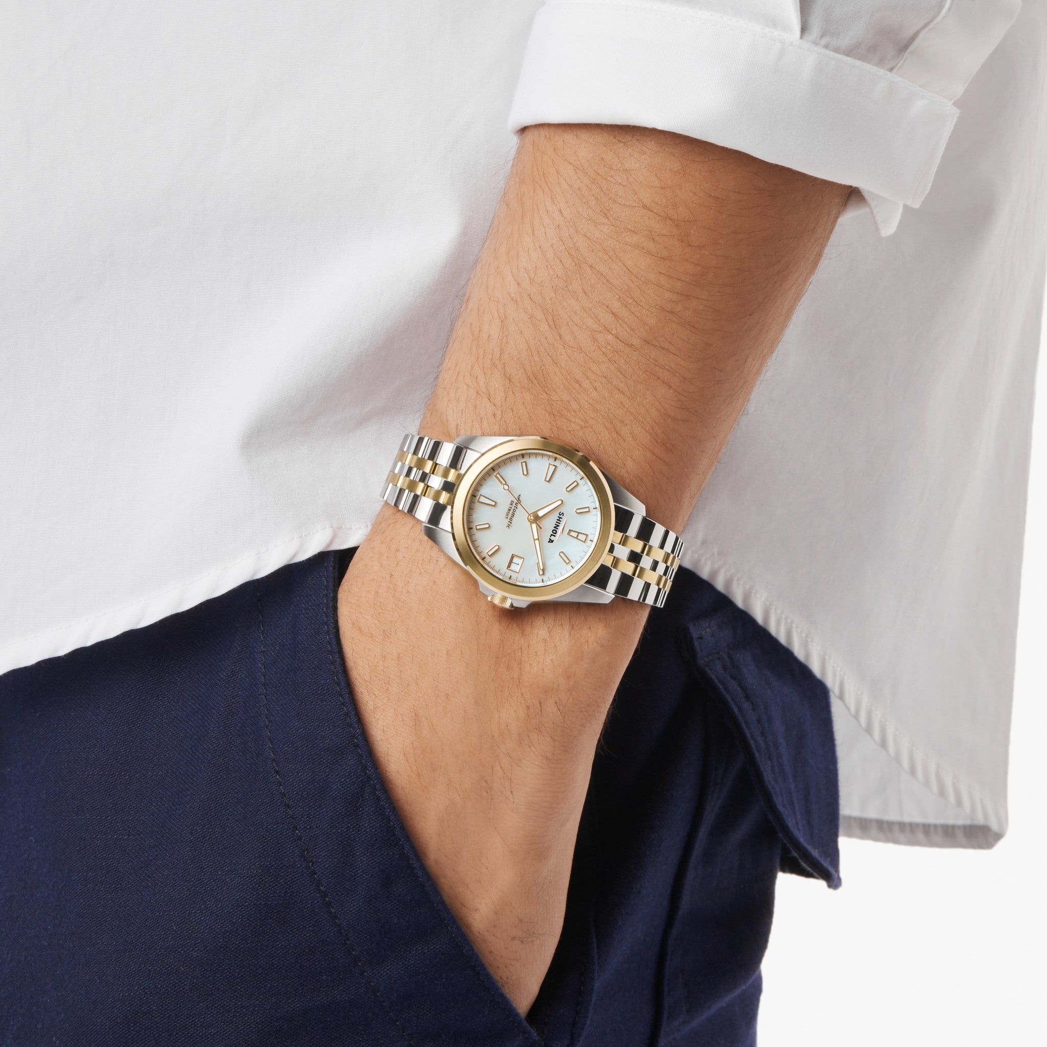 Circadian Monster Automatic Watch - White Mother of Pearl - Image 6