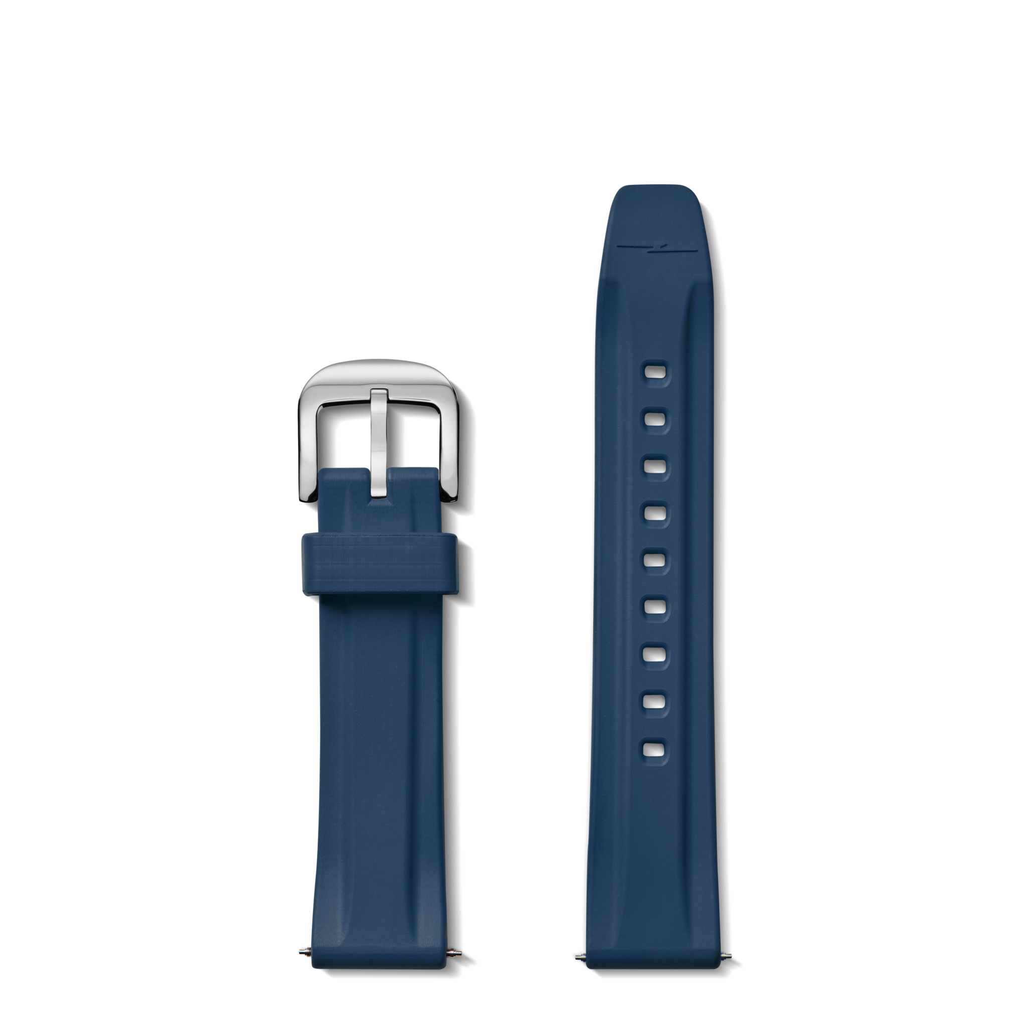 20mm Midnight Blue Rubber Watch Strap - Midnight Blue