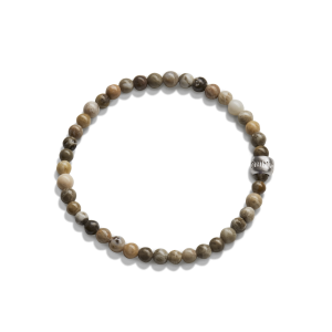 4mm Beaded Petoskey Bracelet - Petoskey