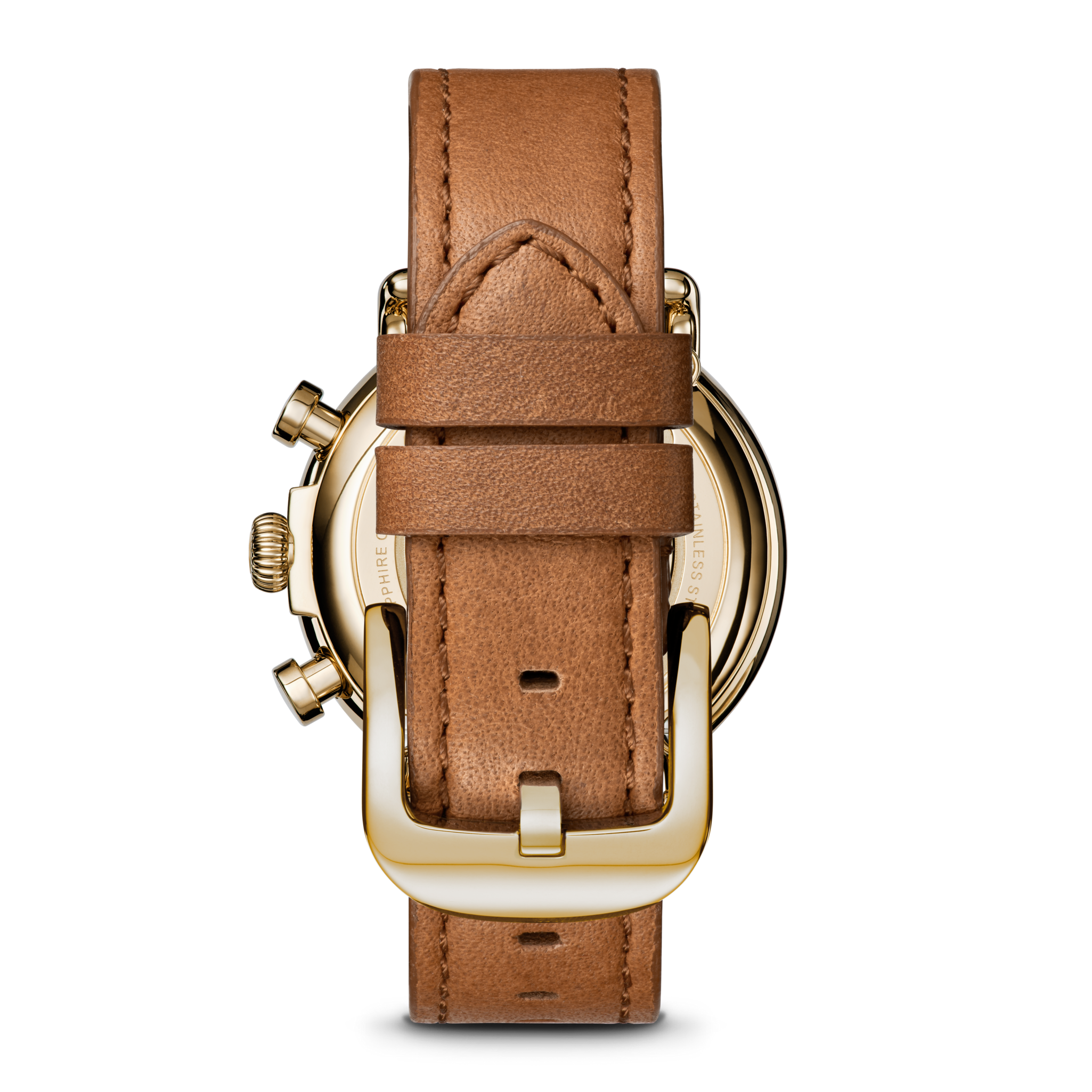 Runwell Chronograph Watch - Tan Leather Strap - Image 6