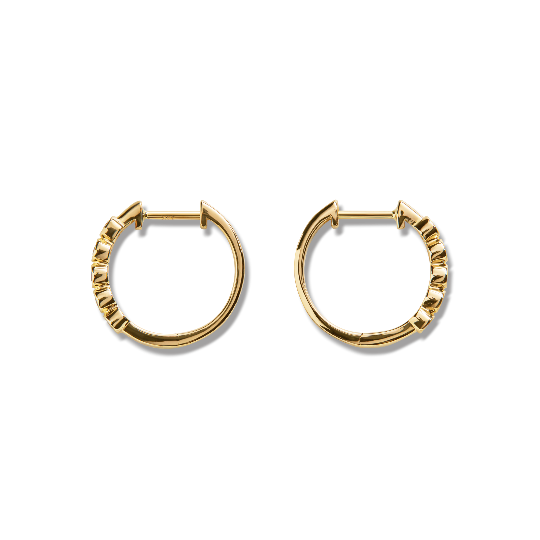 Desert Diamond Huggie Earrings - Image 2