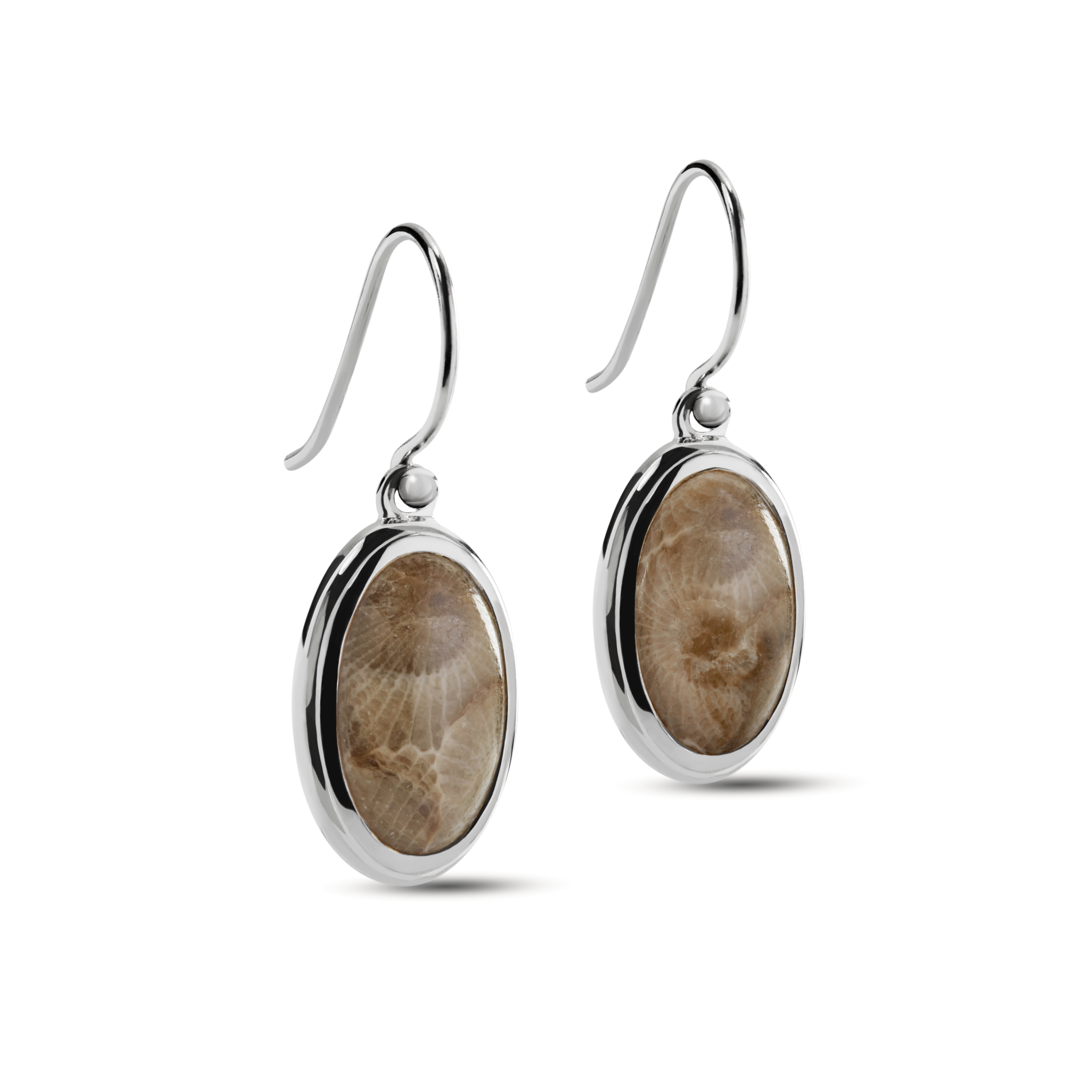 Heirloom Petoskey Drop Earrings - Sterling Silver - Image 3
