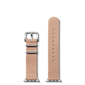 20mm Blush Split Nylon Apple Watch Strap - Blush