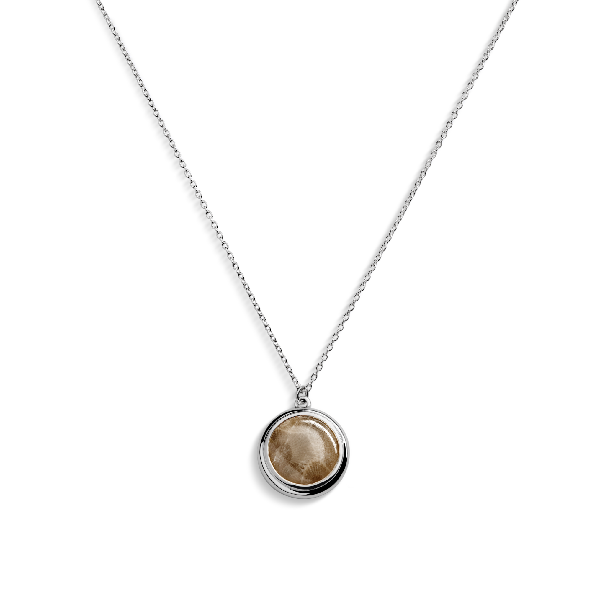 Heirloom Petoskey Pendant Necklace - Sterling Silver
