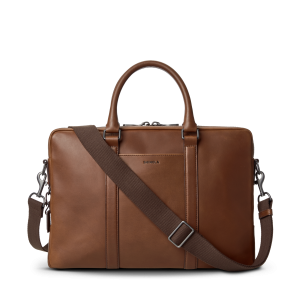 Computer Briefcase - Medium Brown