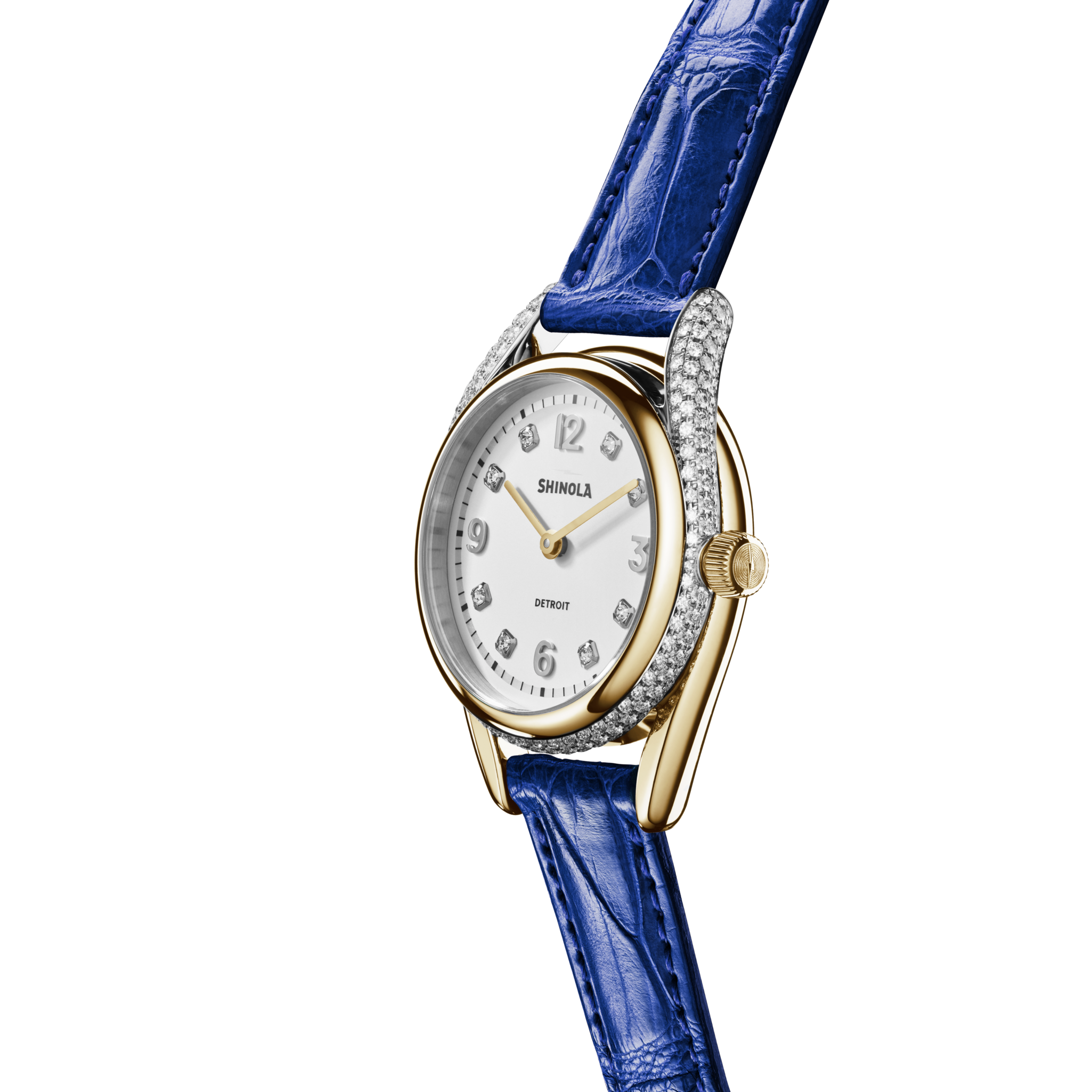 Diamond Derby Watch - Sapphire Alligator Strap - Image 2