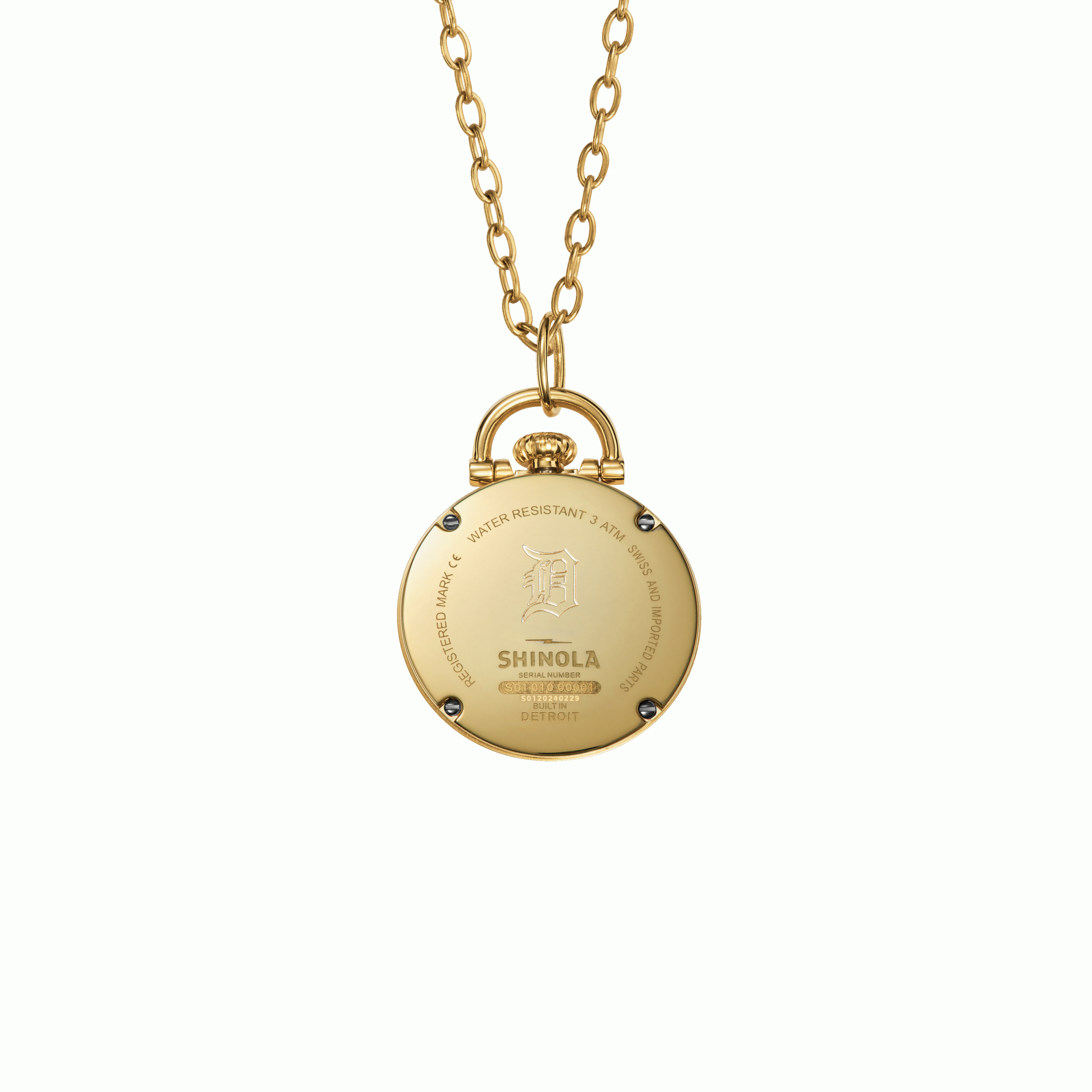 Runwell Watch Pendant Necklace - White - Image 6