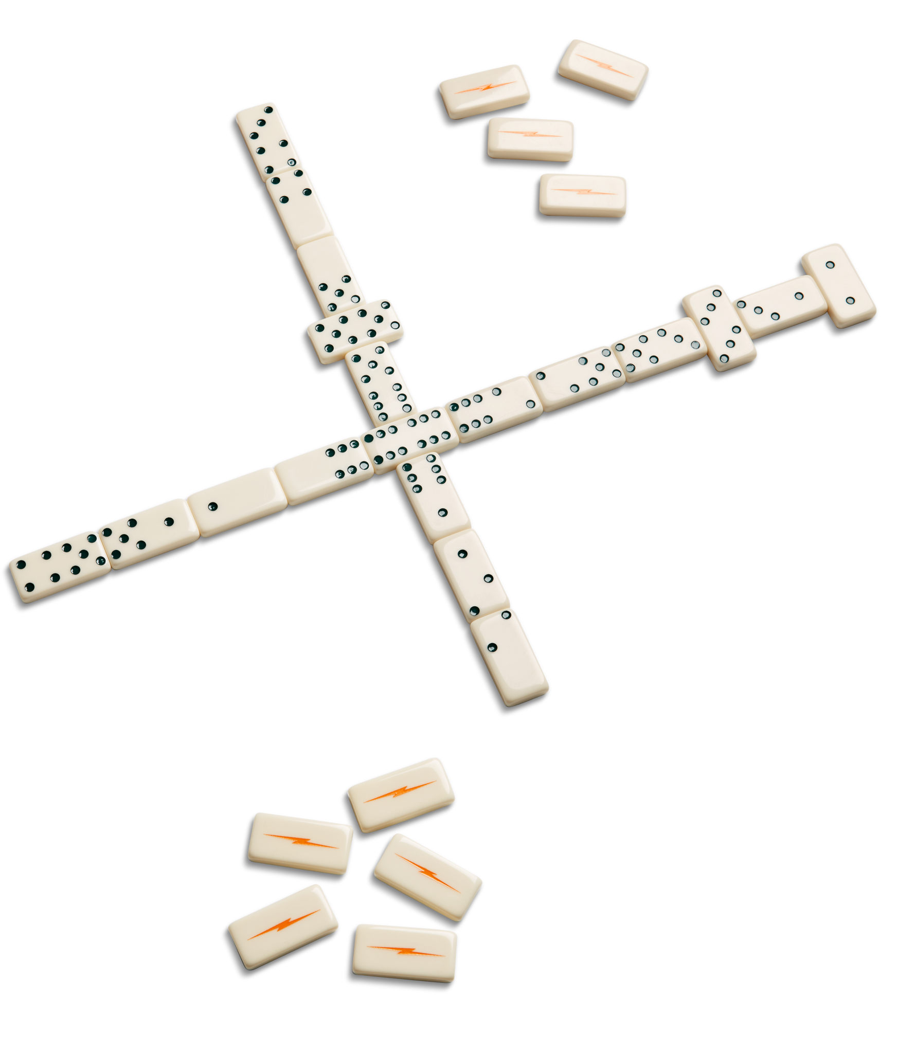 Dominoes Set - Cream / Blue - Image 4