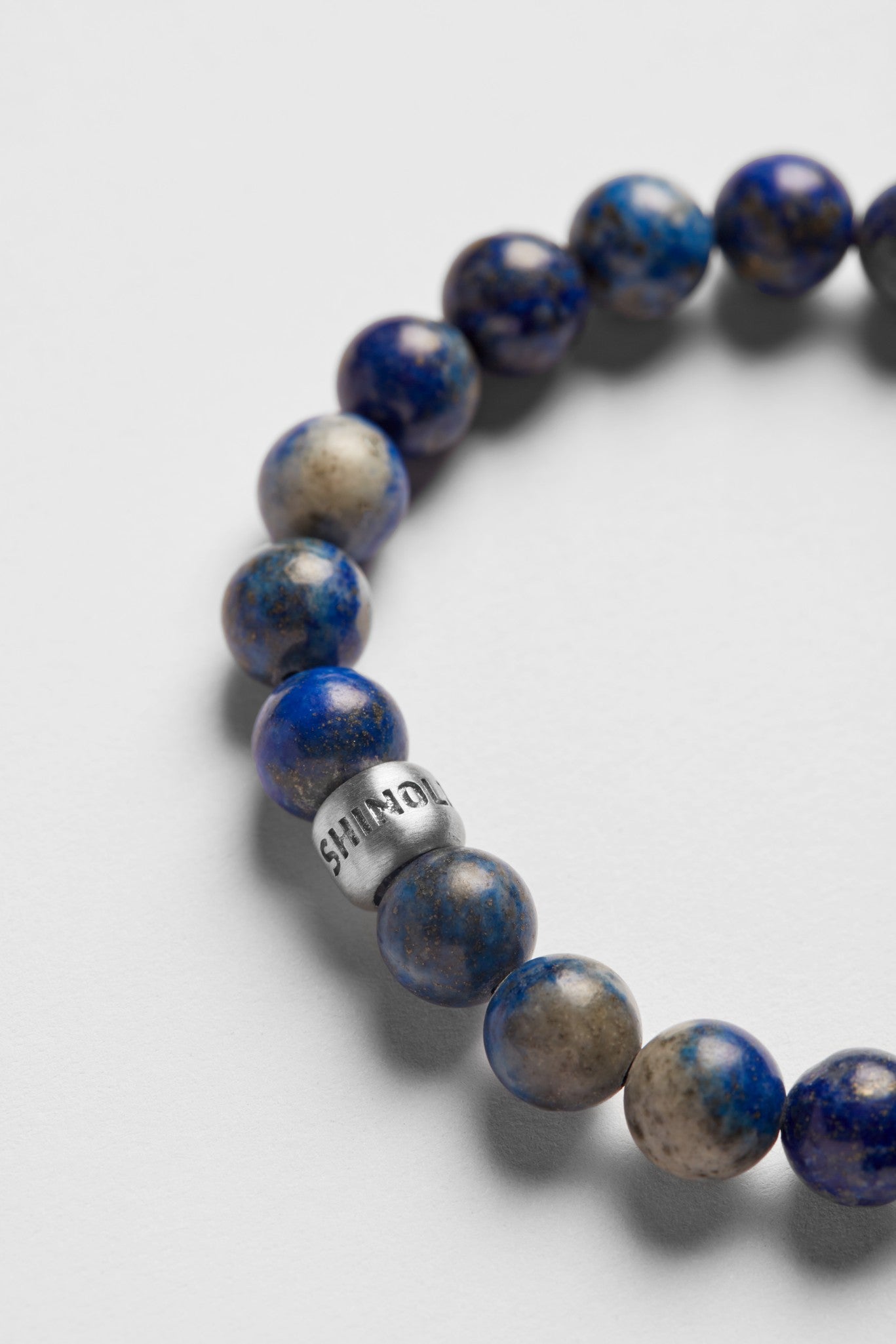 8mm Beaded Lapis Bracelet - Lapis - Image 3