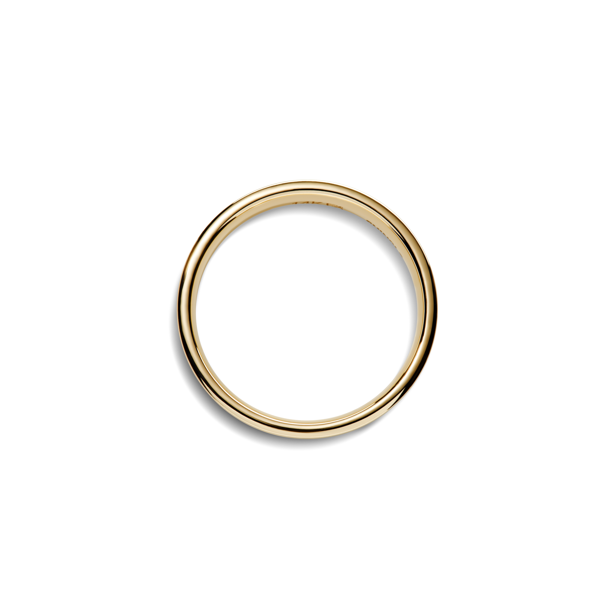 4mm Flat Yellow Gold Band - Image 2