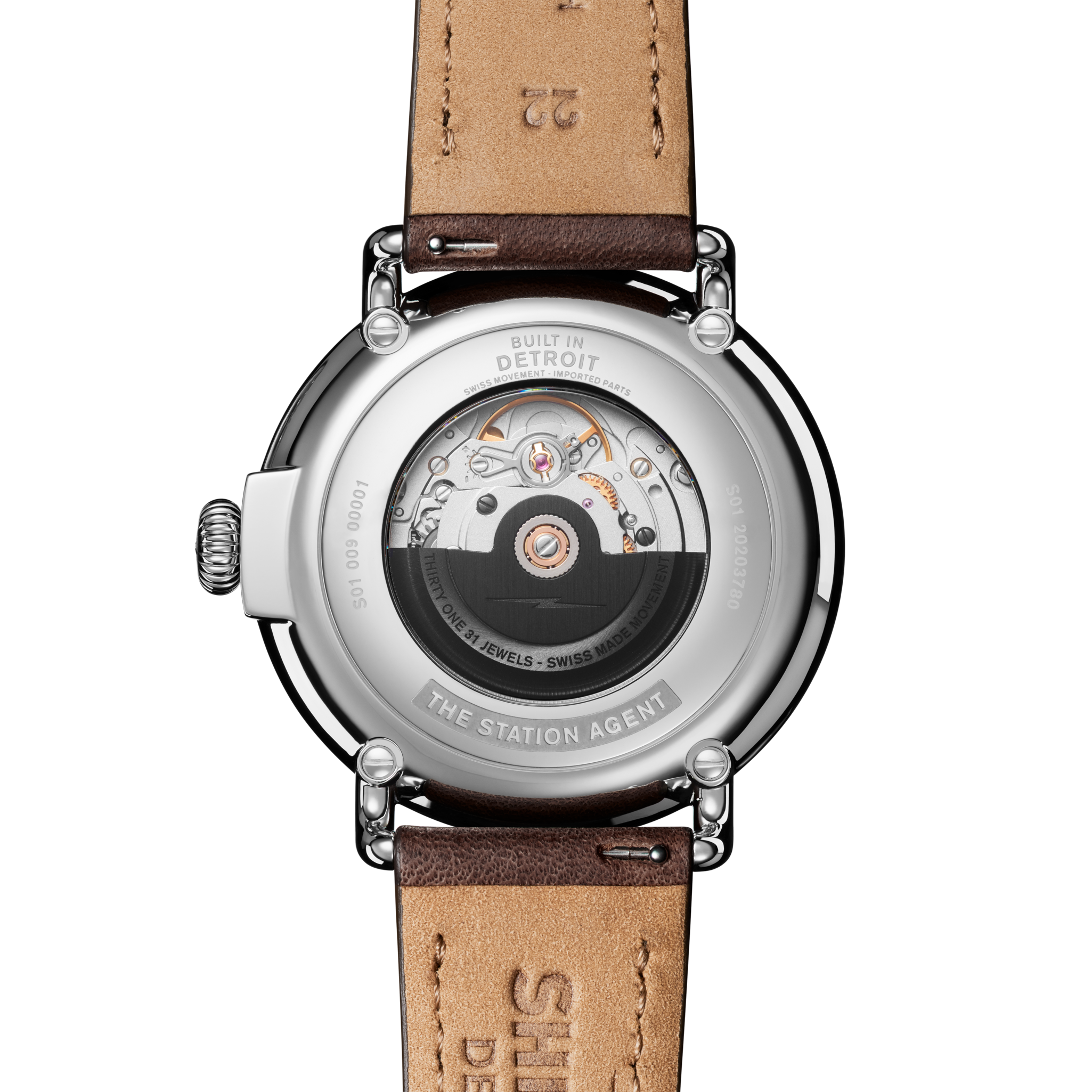 Station Agent Automatic Watch - White - Image 4