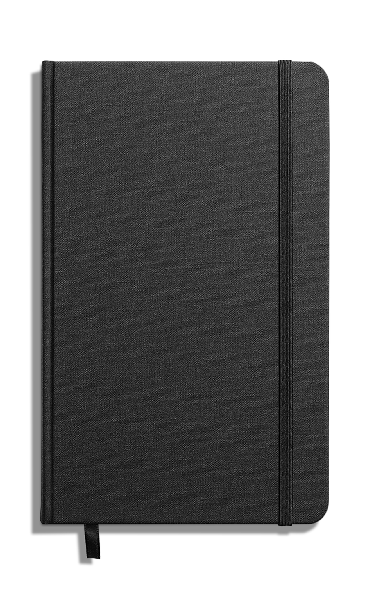 Medium Hard Plain Journal - Black