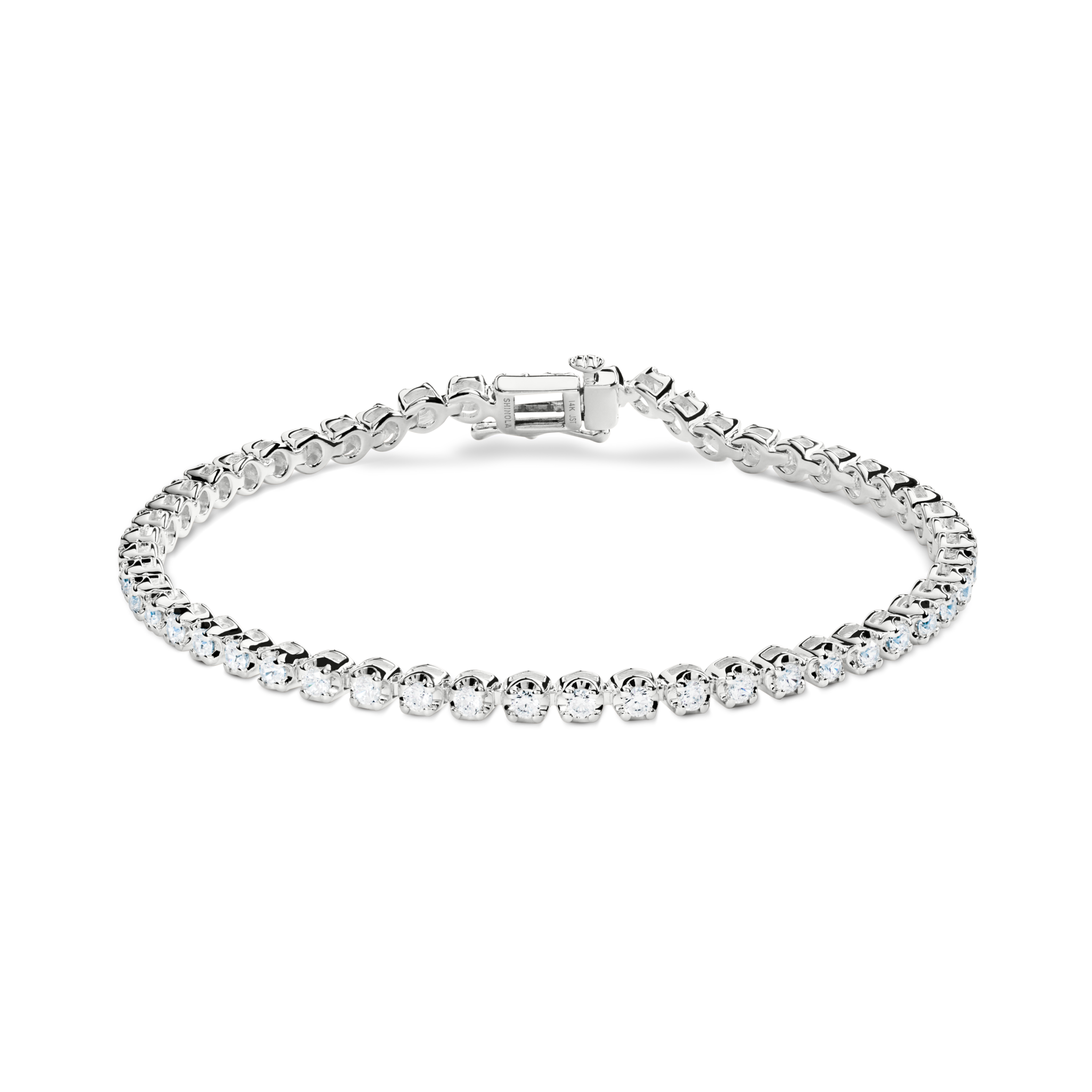 1.84 Carat 6.5 Diamond Tennis Bracelet - White Gold