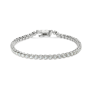 3 Carat 7 Diamond Tennis Bracelet - White Gold