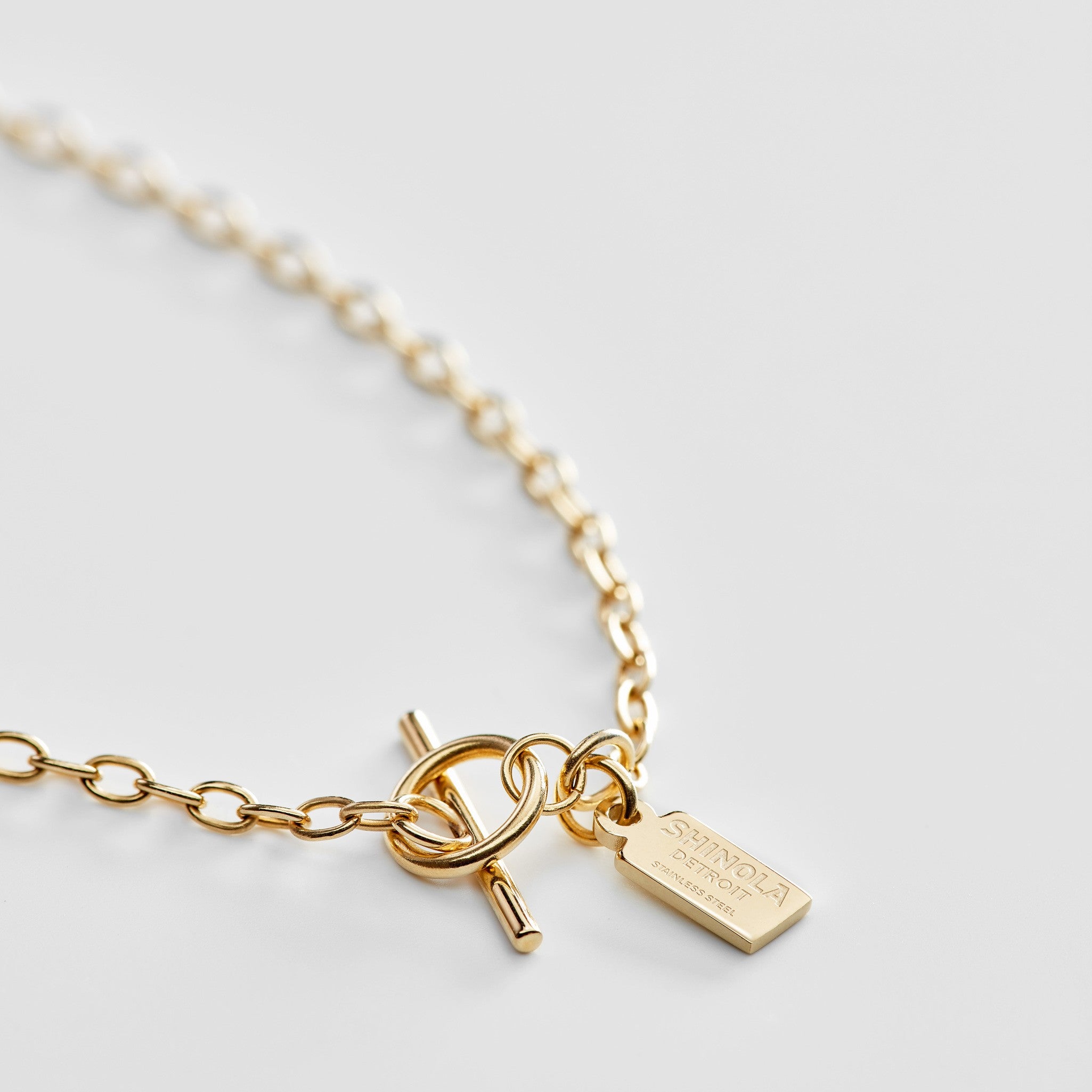 Runwell Watch Pendant Necklace - White - Image 3