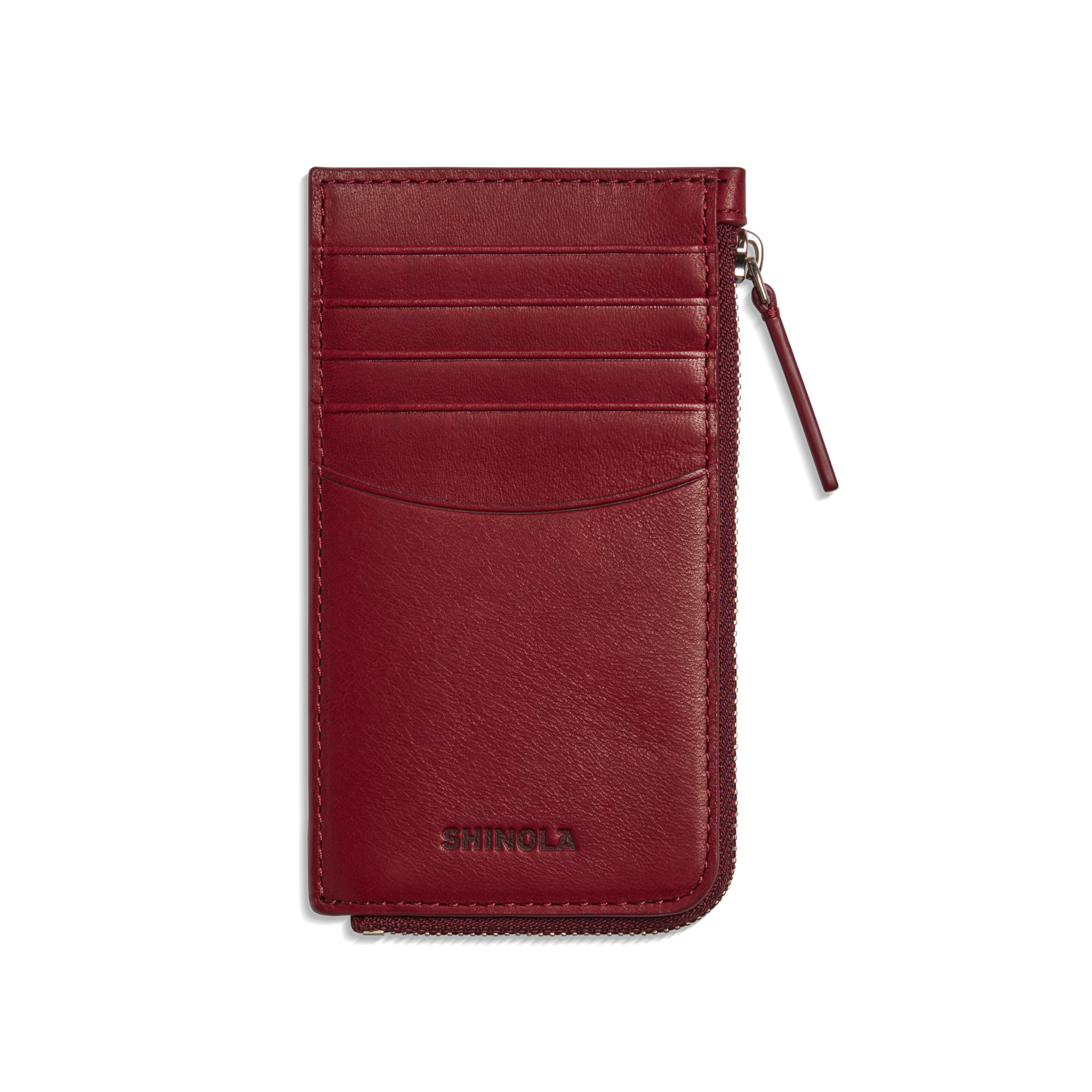 Zip Around Card Case - Ruby