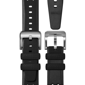 20mm Rubber Strap - Black Tropic Dive