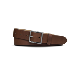 1 1/4 Center Bar Buckle Belt - Medium Brown