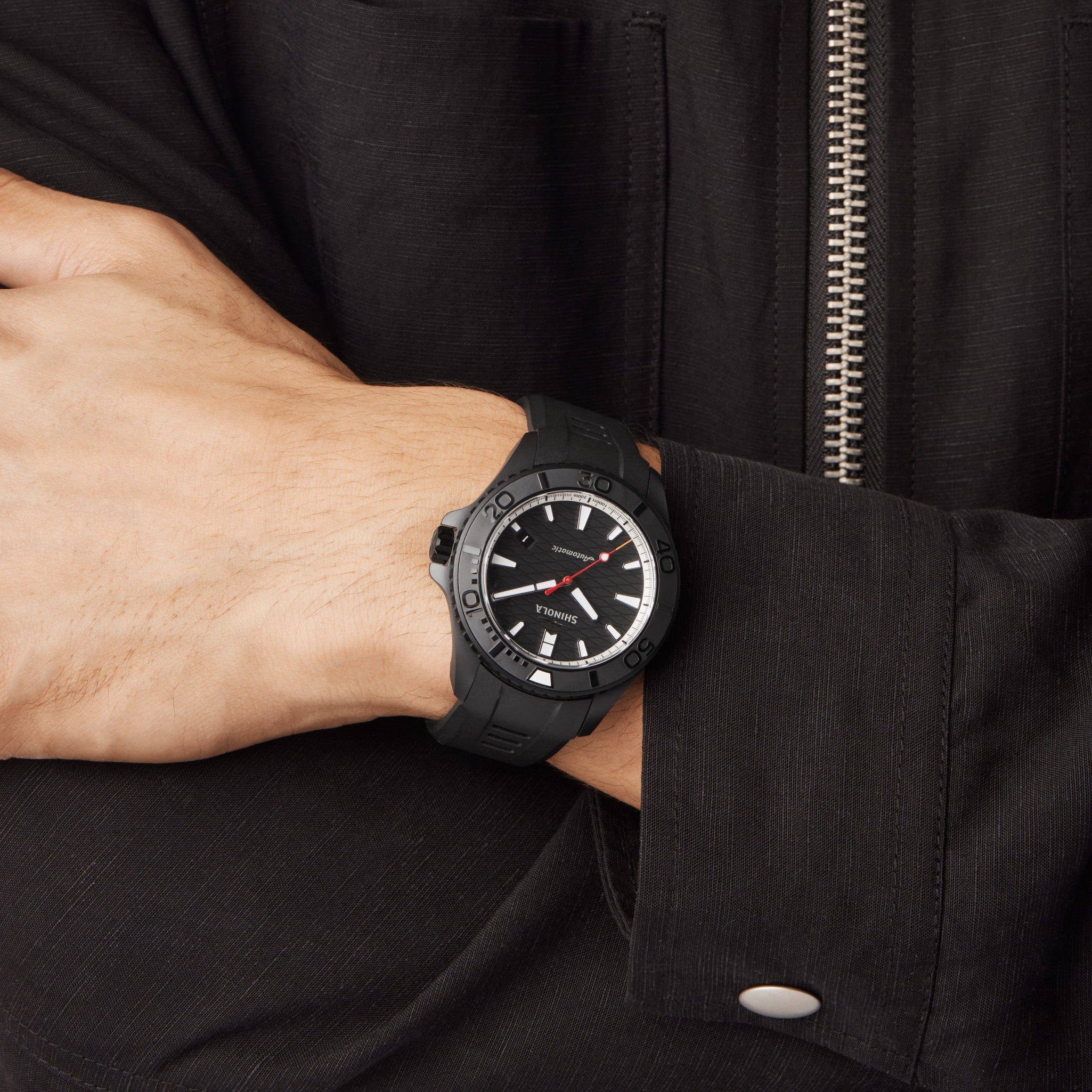 Ceramic Monster Automatic Watch - Black - Image 2