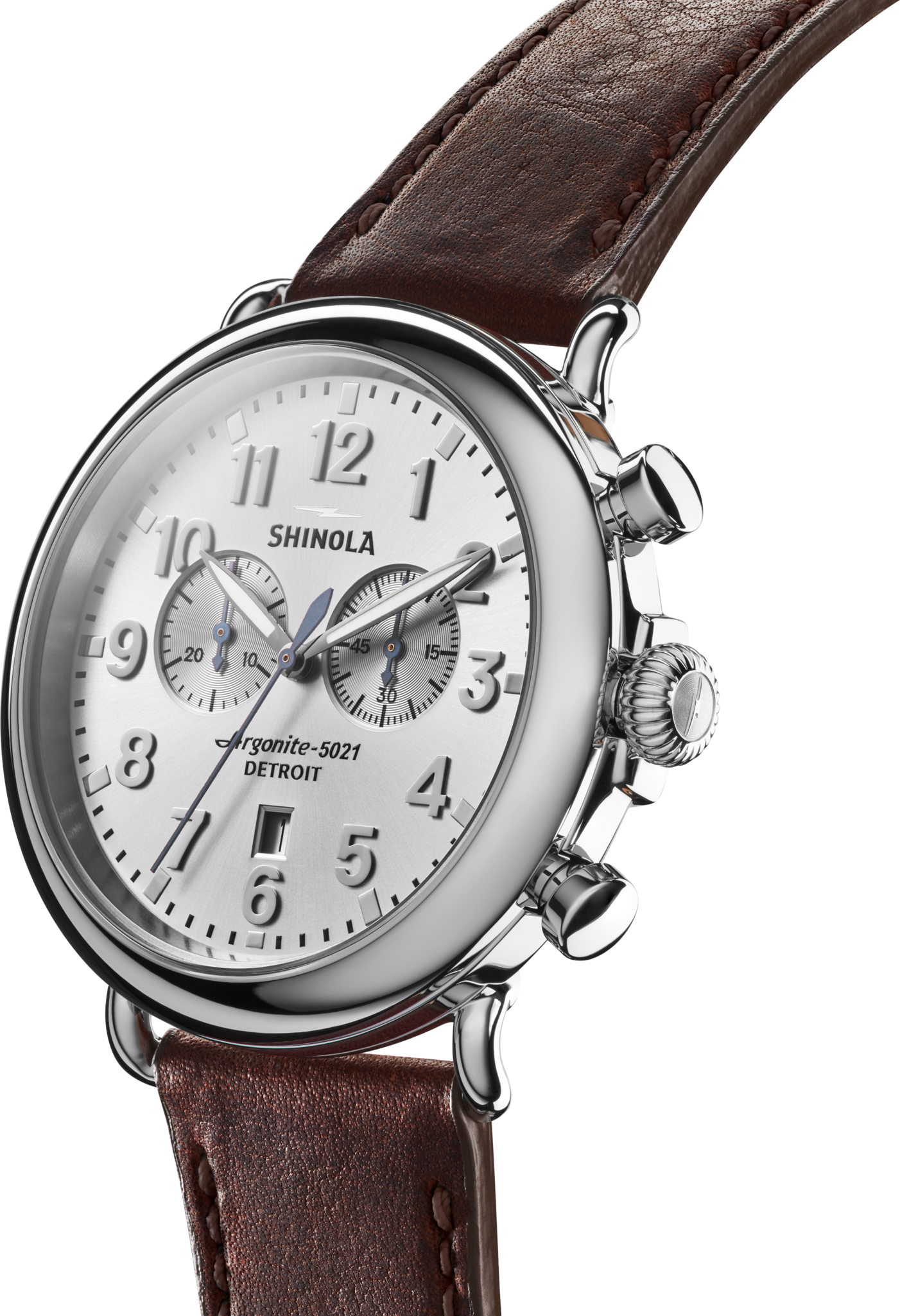 Runwell Chronograph Watch - Silver - Image 3