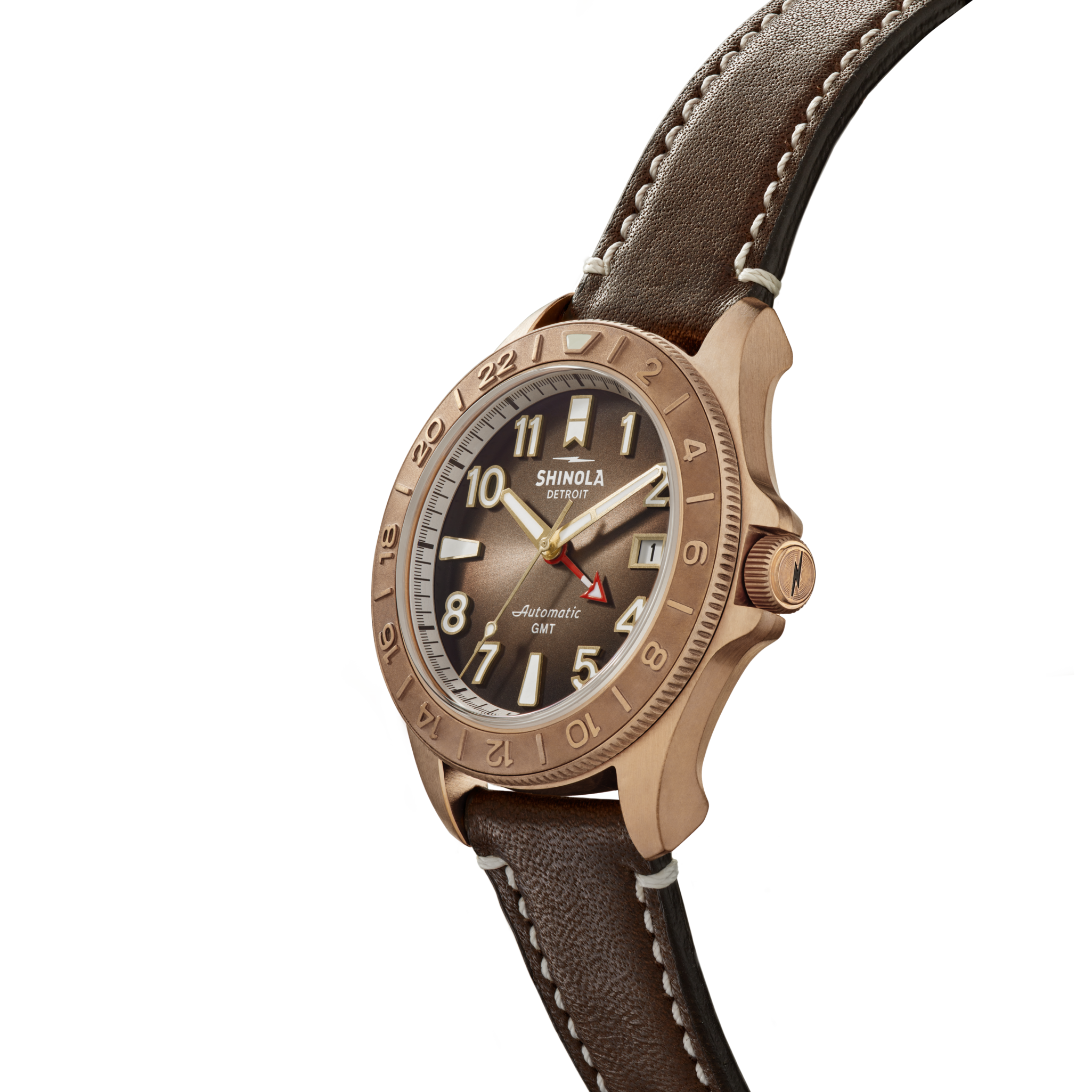 Bronze Monster GMT Automatic Watch - Dark Brown Degrade - Image 2
