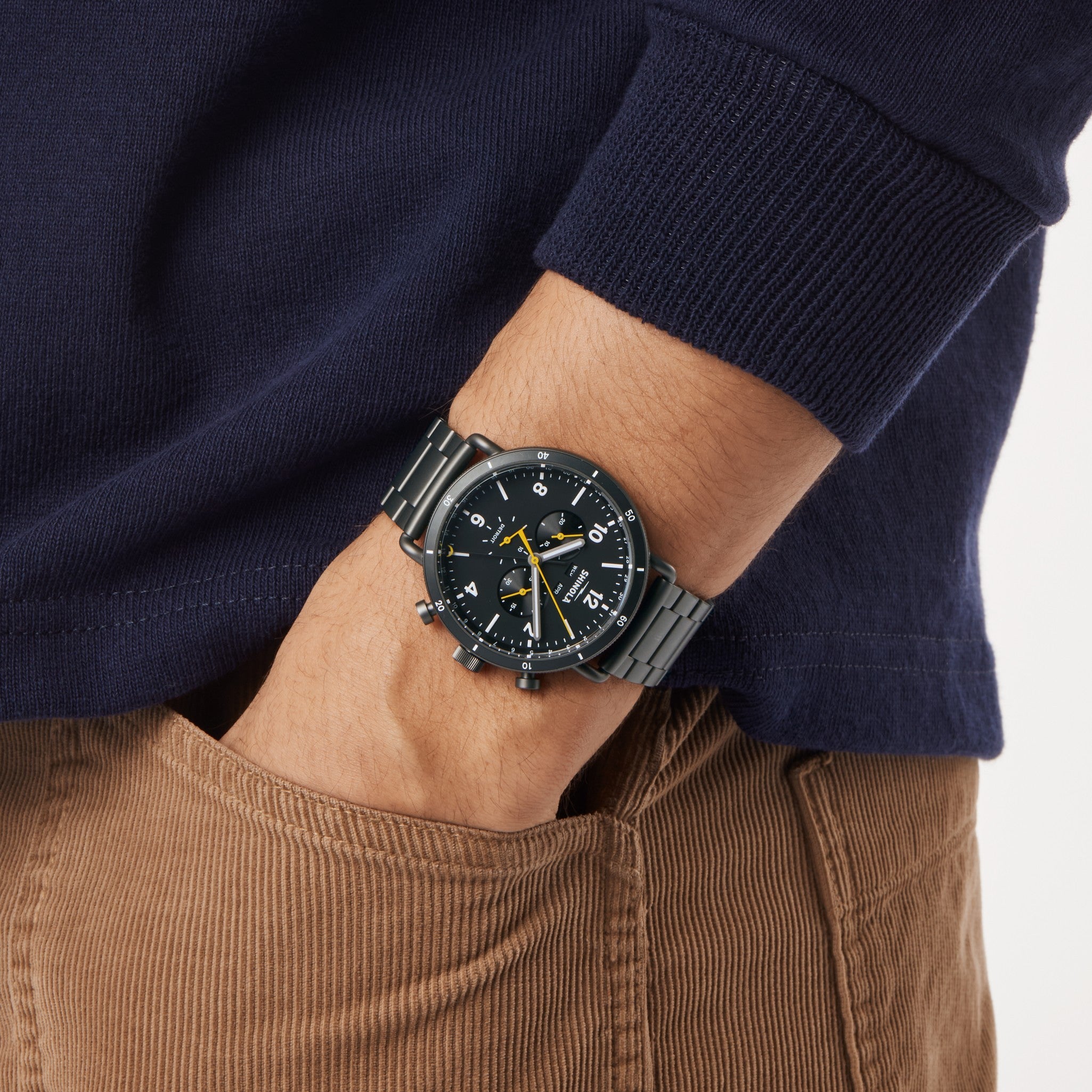 Canfield Sport Chronograph Watch - Black - Image 2