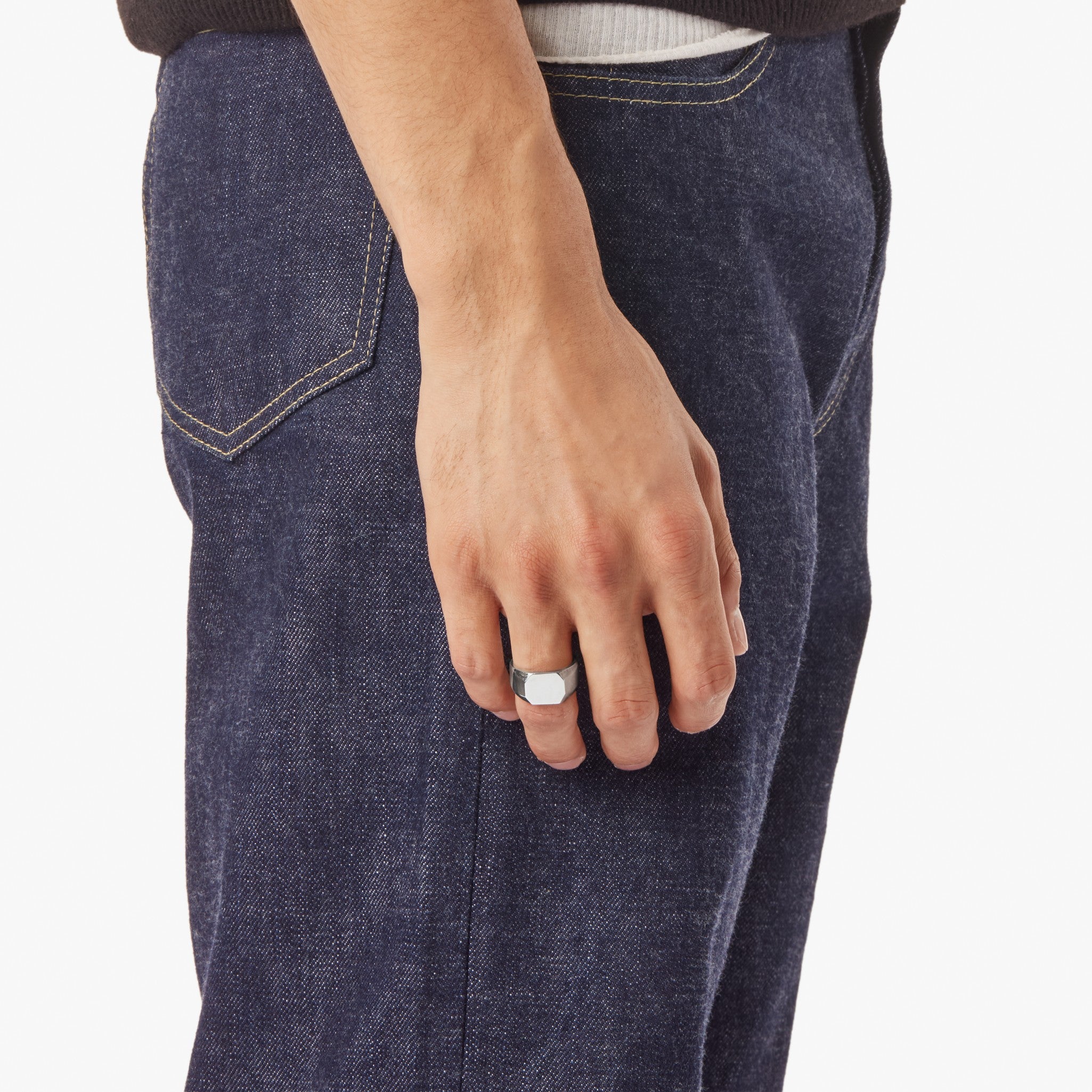 Octagonal Signet Ring - Sterling Silver - Image 3