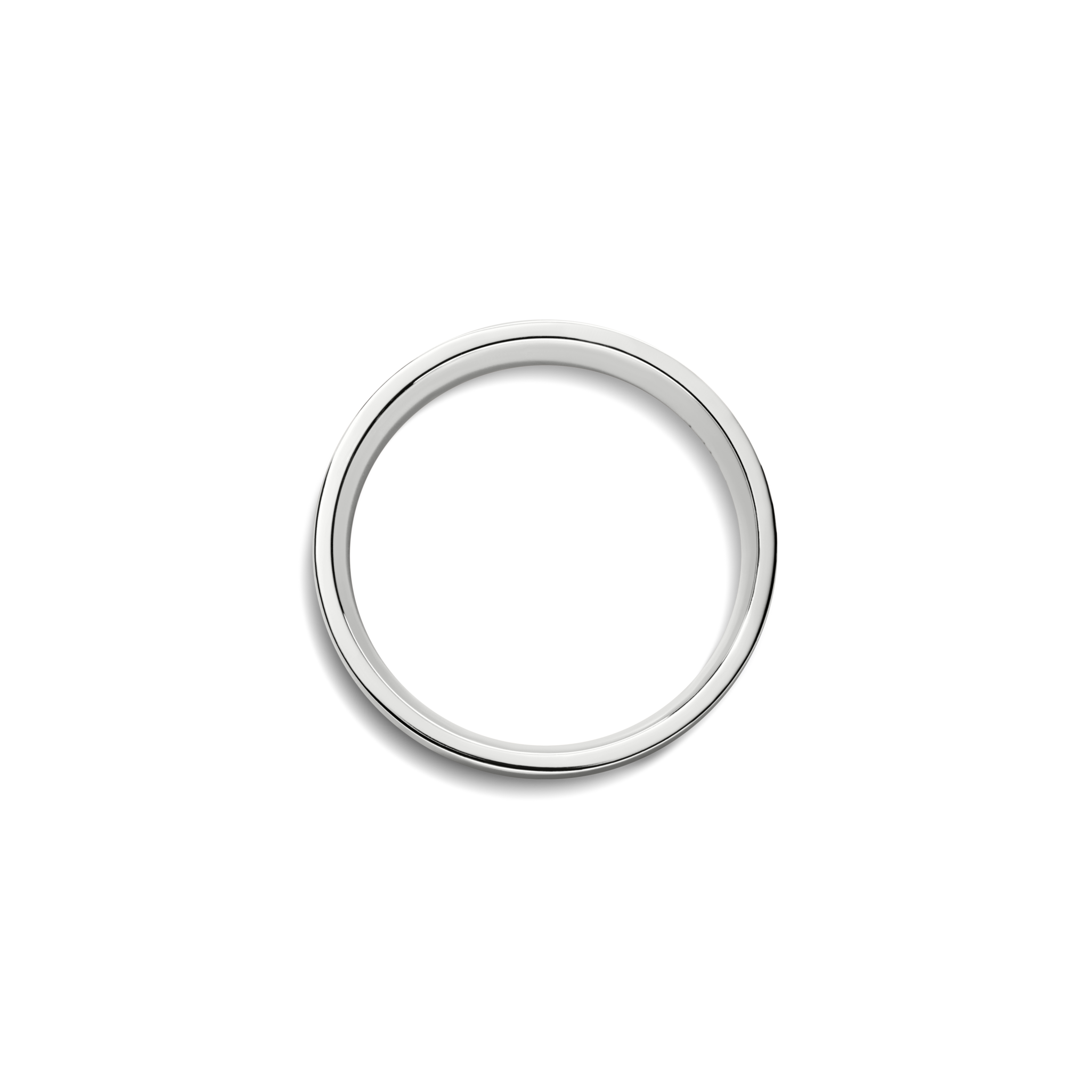 6mm Flat White Gold Band - Image 2