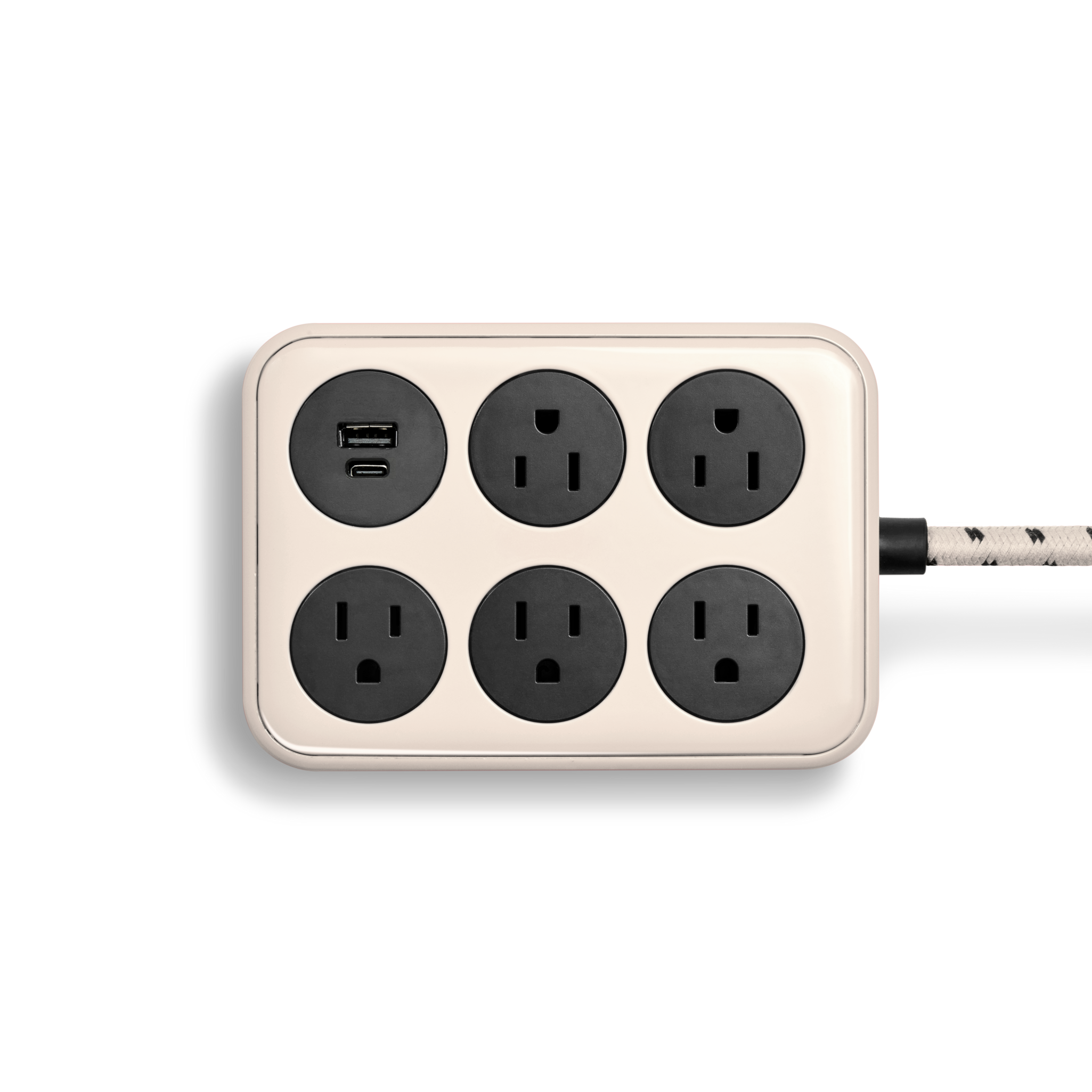 5 Port Power Supply - Cream - Image 2