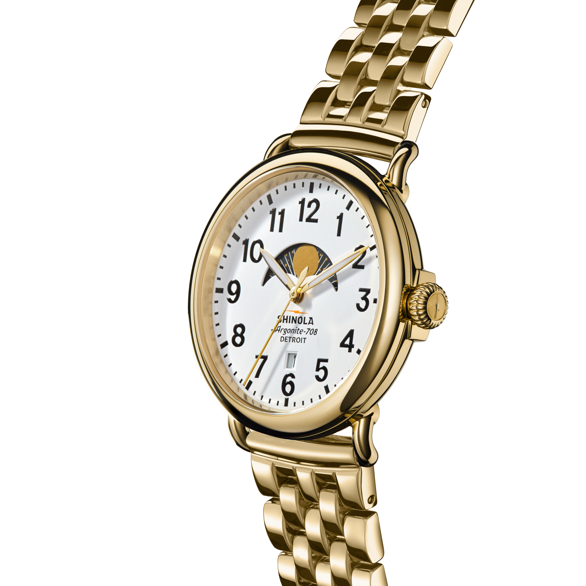 Runwell Moon Phase Watch - White - Image 3