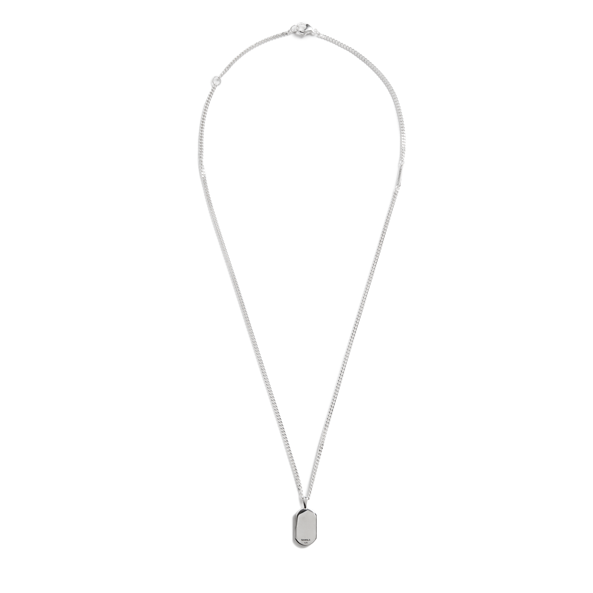 21mm Turquoise Inlay Tag Necklace - Image 3