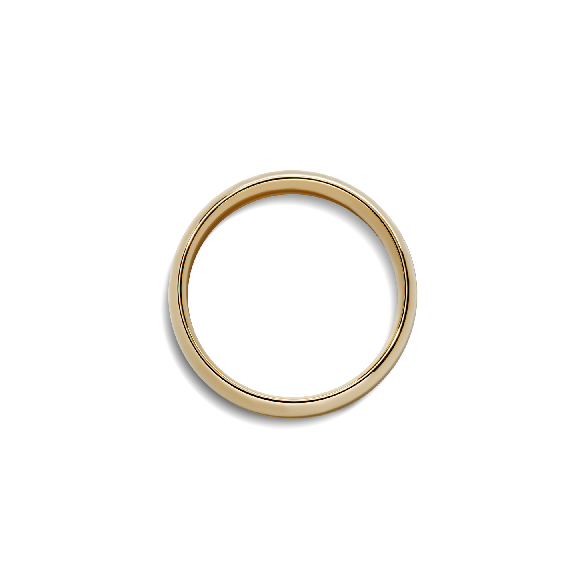 6mm Round Yellow Gold Band - Image 2