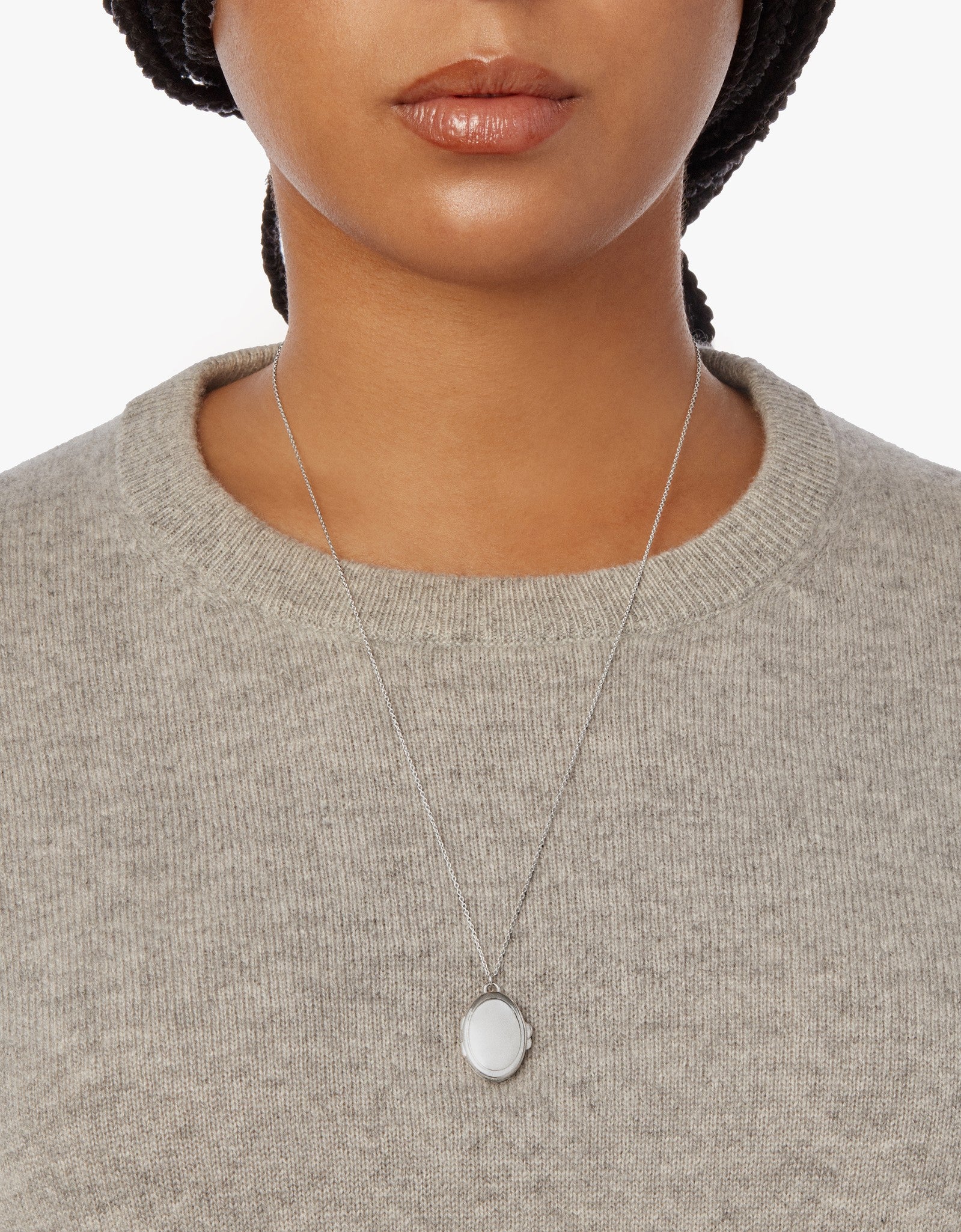 Heirloom Statement Locket Necklace - Sterling Silver - Image 15