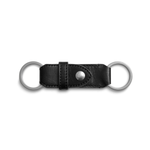 Leather Valet Key Fob - Black