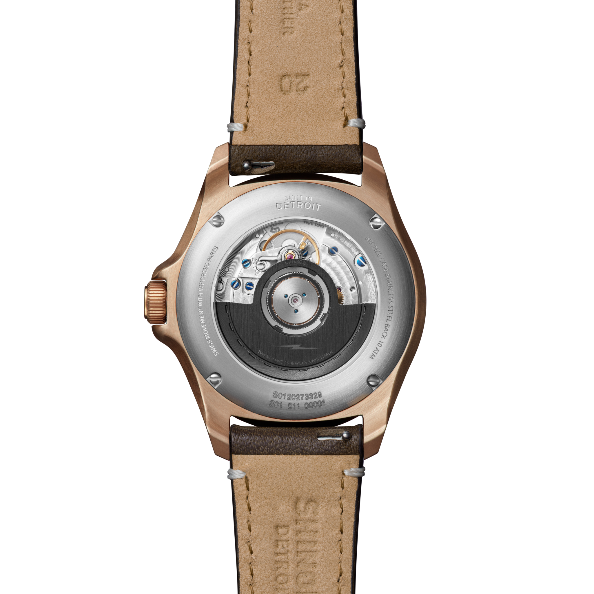 Bronze Monster GMT Automatic Watch - Dark Brown Degrade - Image 3