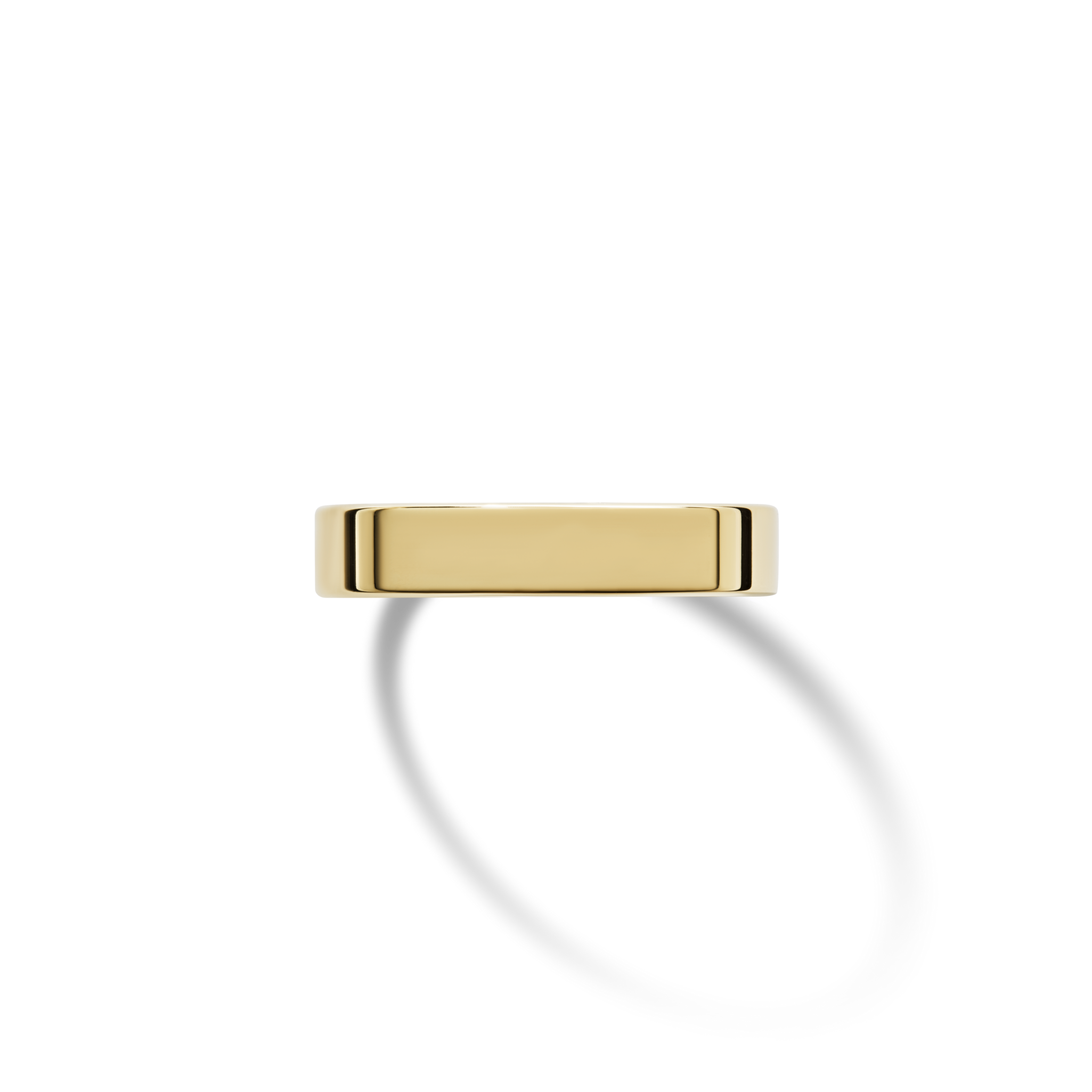 4mm Round Yellow Gold Band - Image 9