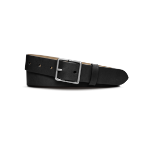 1 1/4 Center Bar Buckle Belt - Black